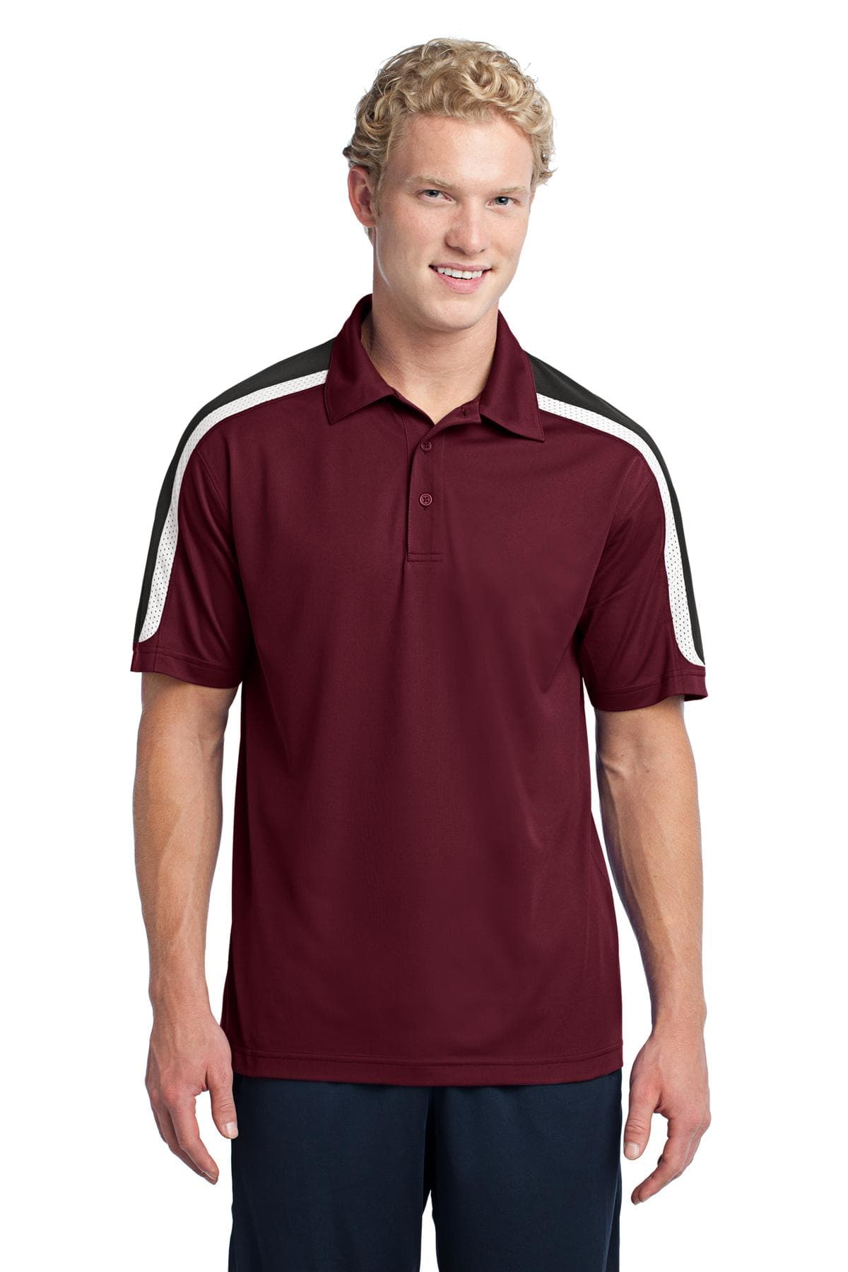Sport-Tek ST658 in Maroon/ Black/ White β custom apparel by Jam 4 Apparel