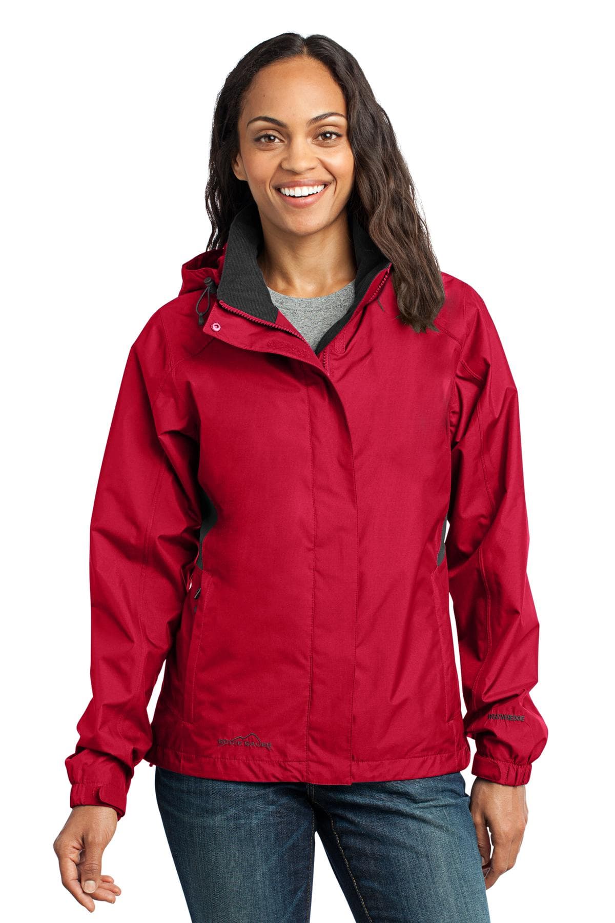 Eddie Bauer EB551 in Radish/ Grey Steel — custom apparel by Jam 4 Apparel
