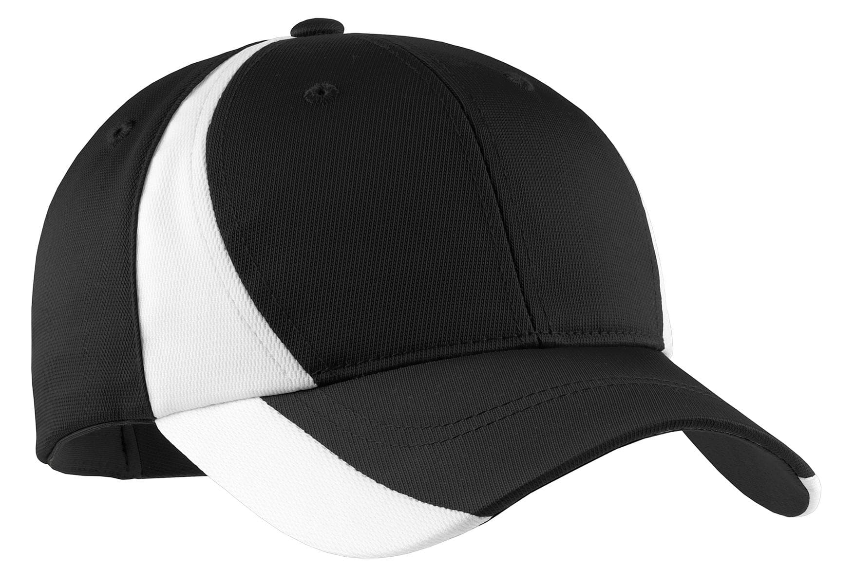Sport-Tek STC11 in Black/ White β custom apparel by Jam 4 Apparel