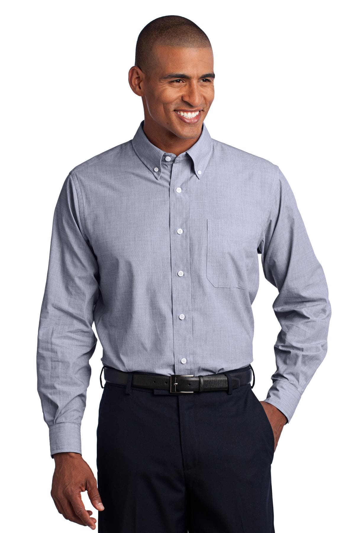 Port Authority S640 in Navy Frost — custom apparel by Jam 4 Apparel