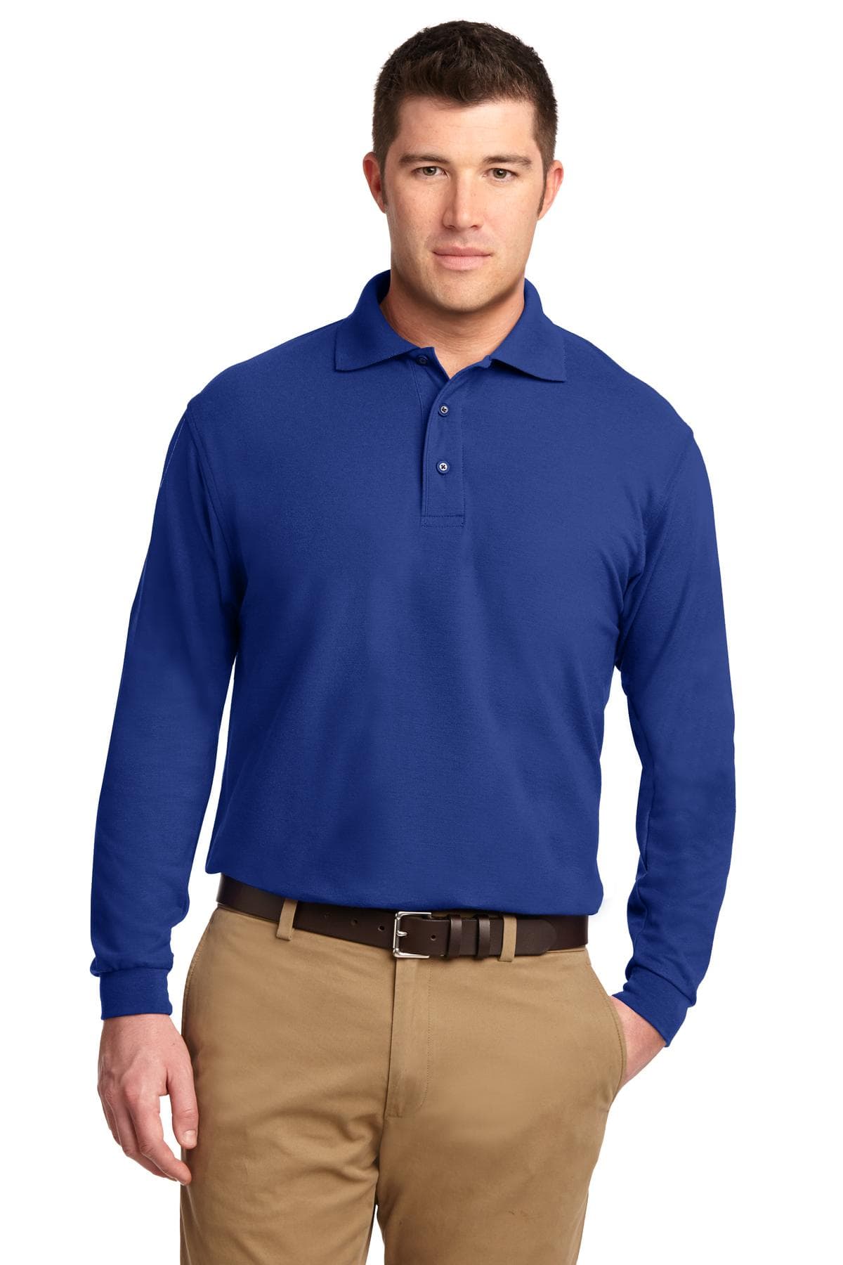 Port Authority TLK500LS in Royal β custom apparel by Jam 4 Apparel