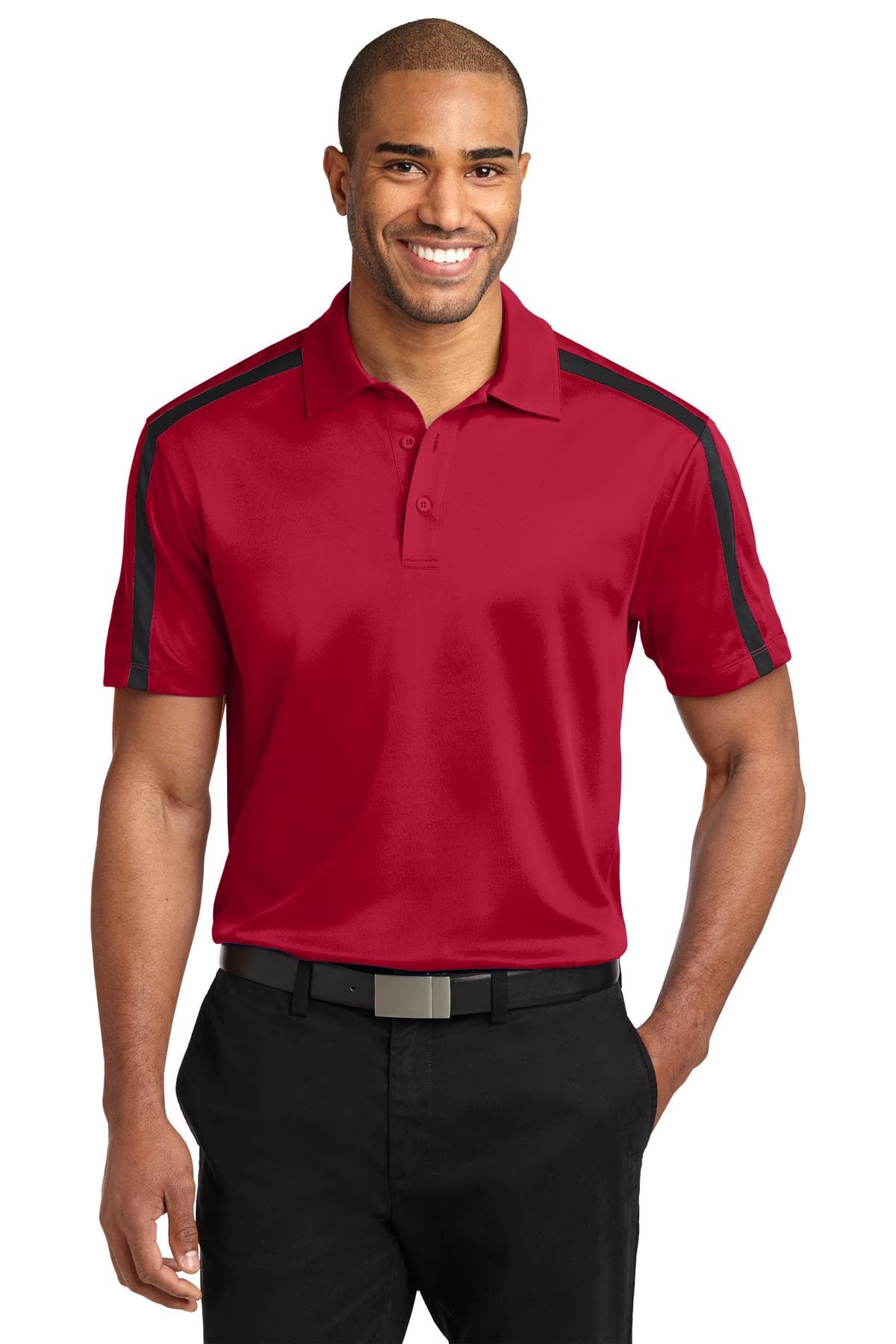 Port Authority K547 in Red/ Black β custom apparel by Jam 4 Apparel