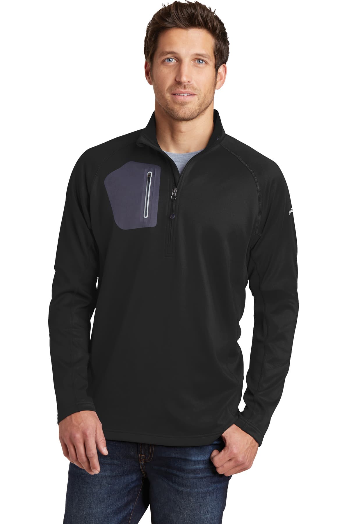 Eddie Bauer EB234 in Black — custom apparel by Jam 4 Apparel
