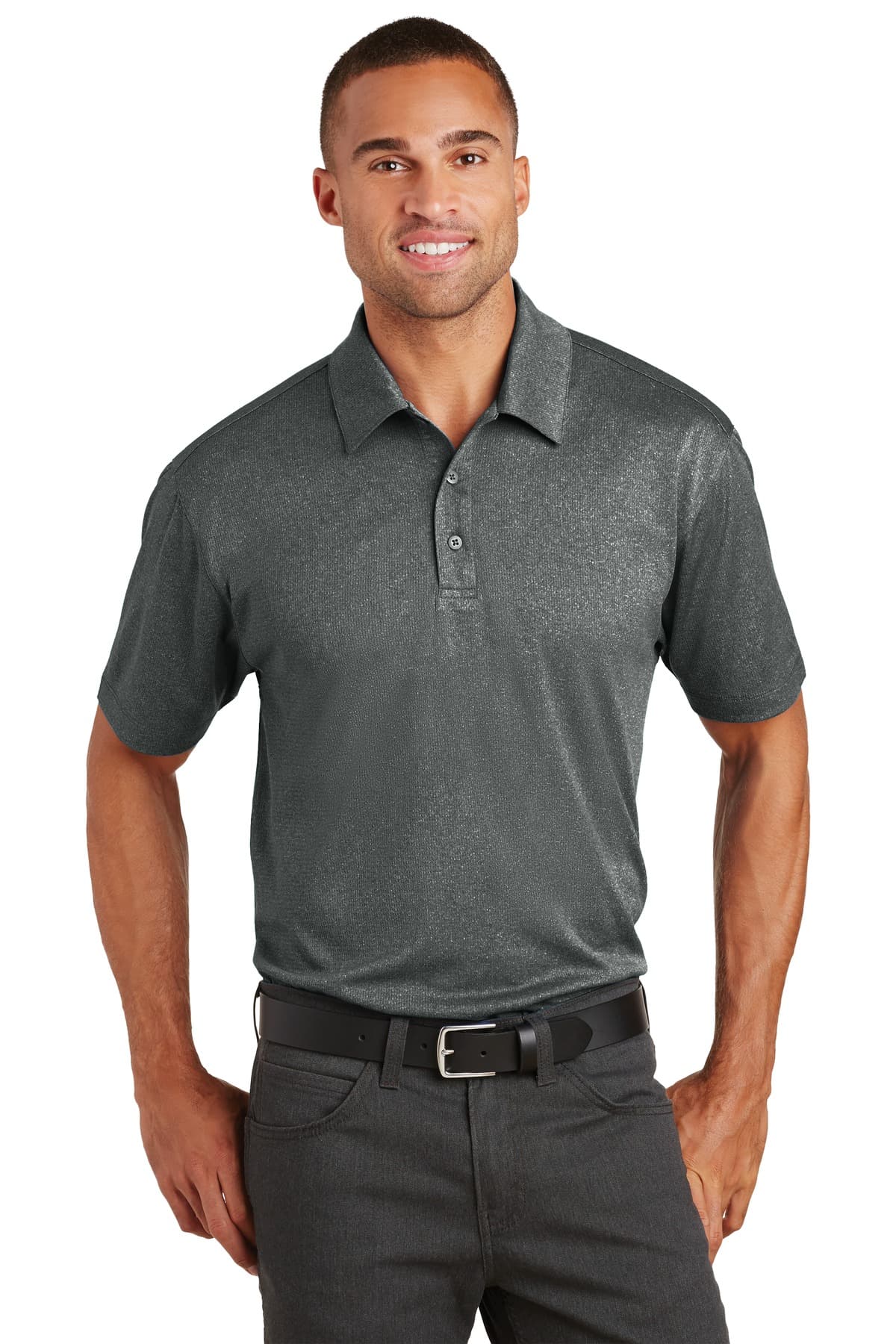 Port Authority K576 in Charcoal Heather β custom apparel by Jam 4 Apparel
