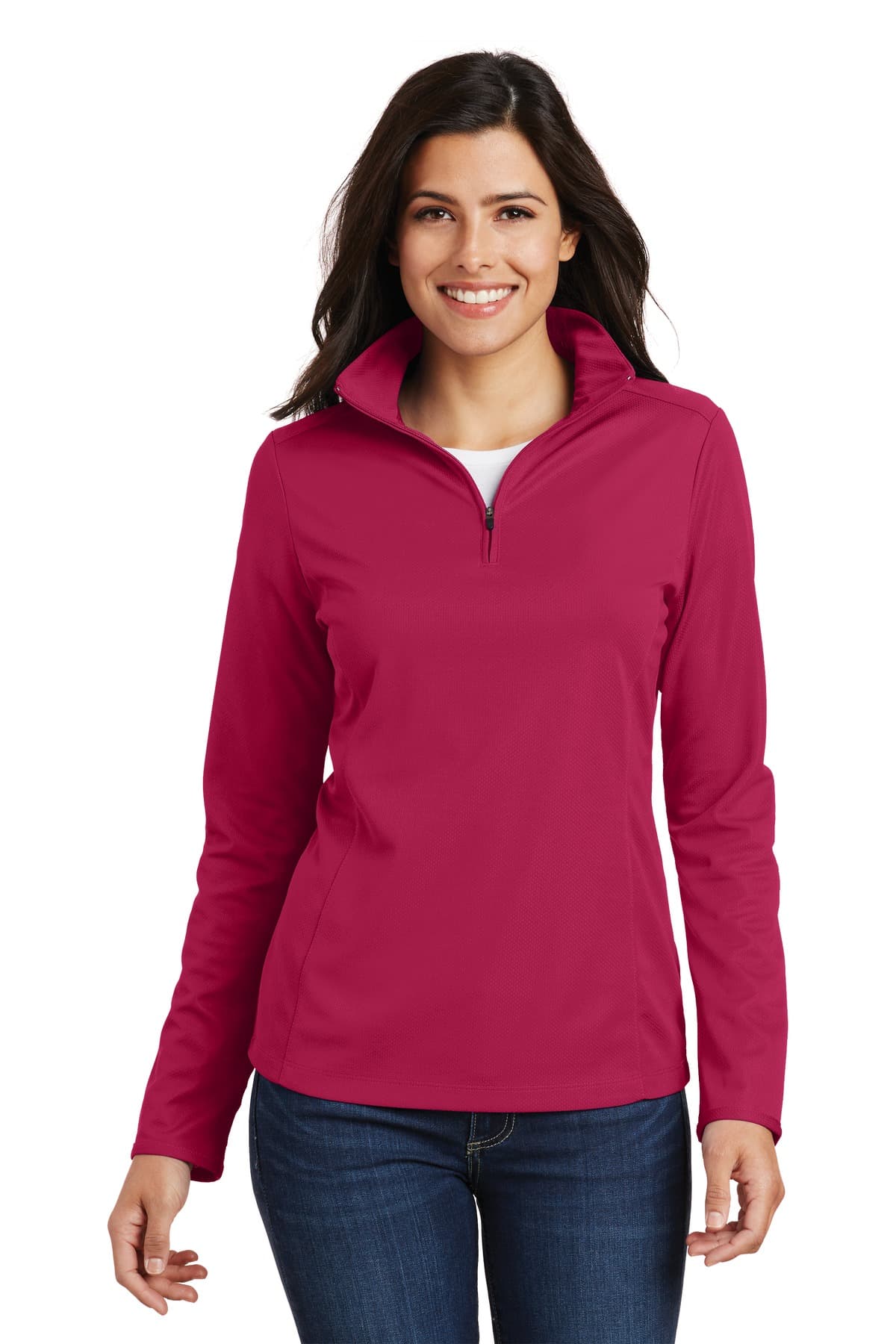 Port Authority L806 in Dark Fuchsia — custom apparel by Jam 4 Apparel