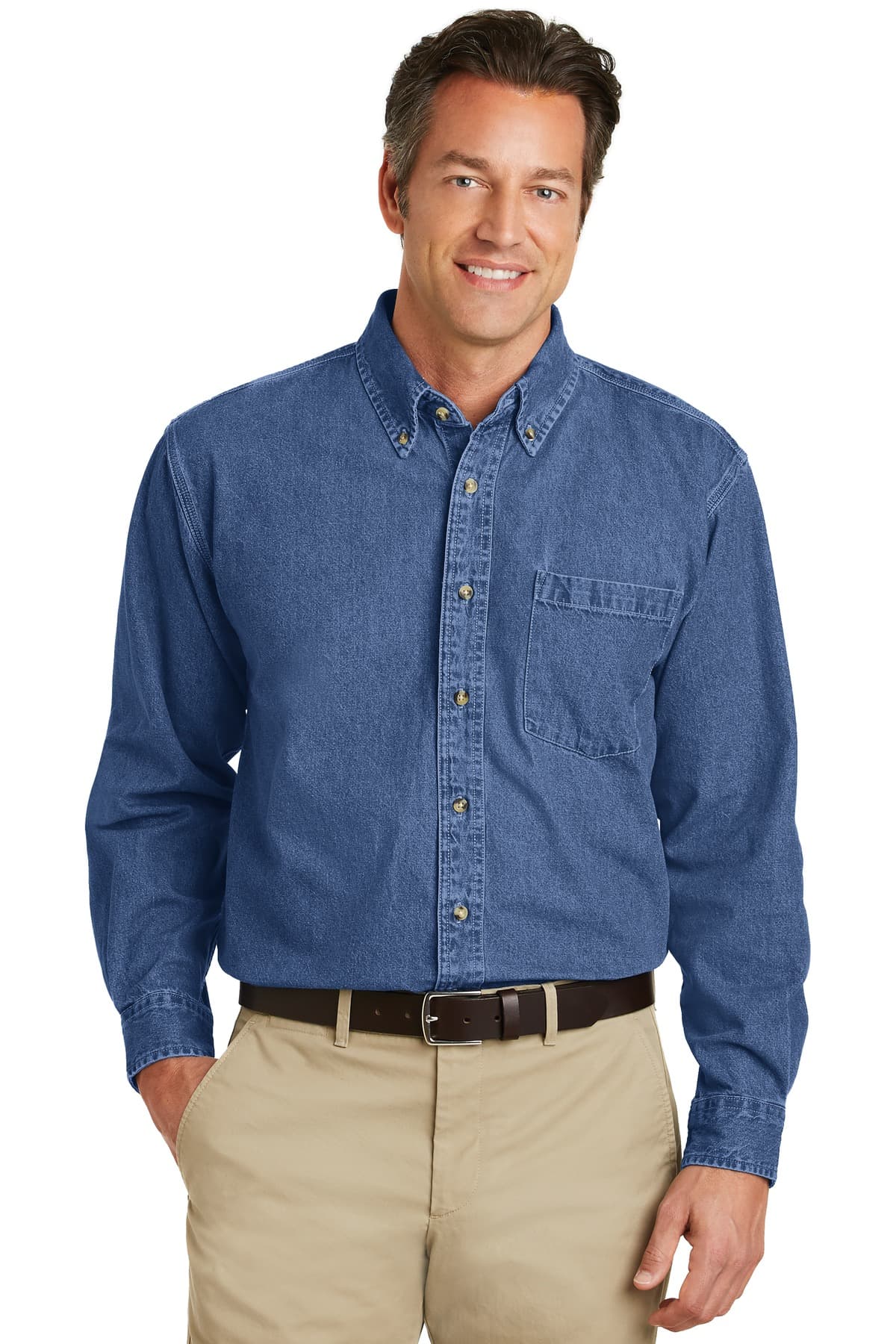Port Authority S100 in Dark Blue Stonewashed β custom apparel by Jam 4 Apparel
