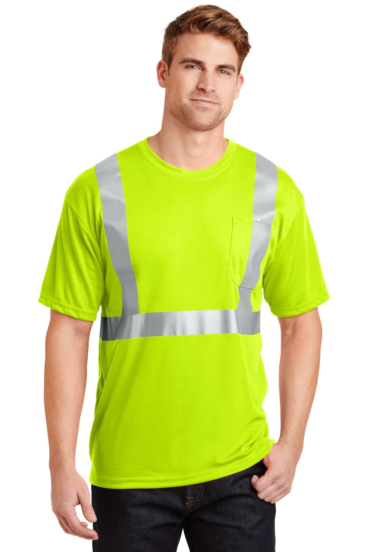 CornerStone CS401 in Safety Yellow/ Reflective β custom apparel by Jam 4 Apparel