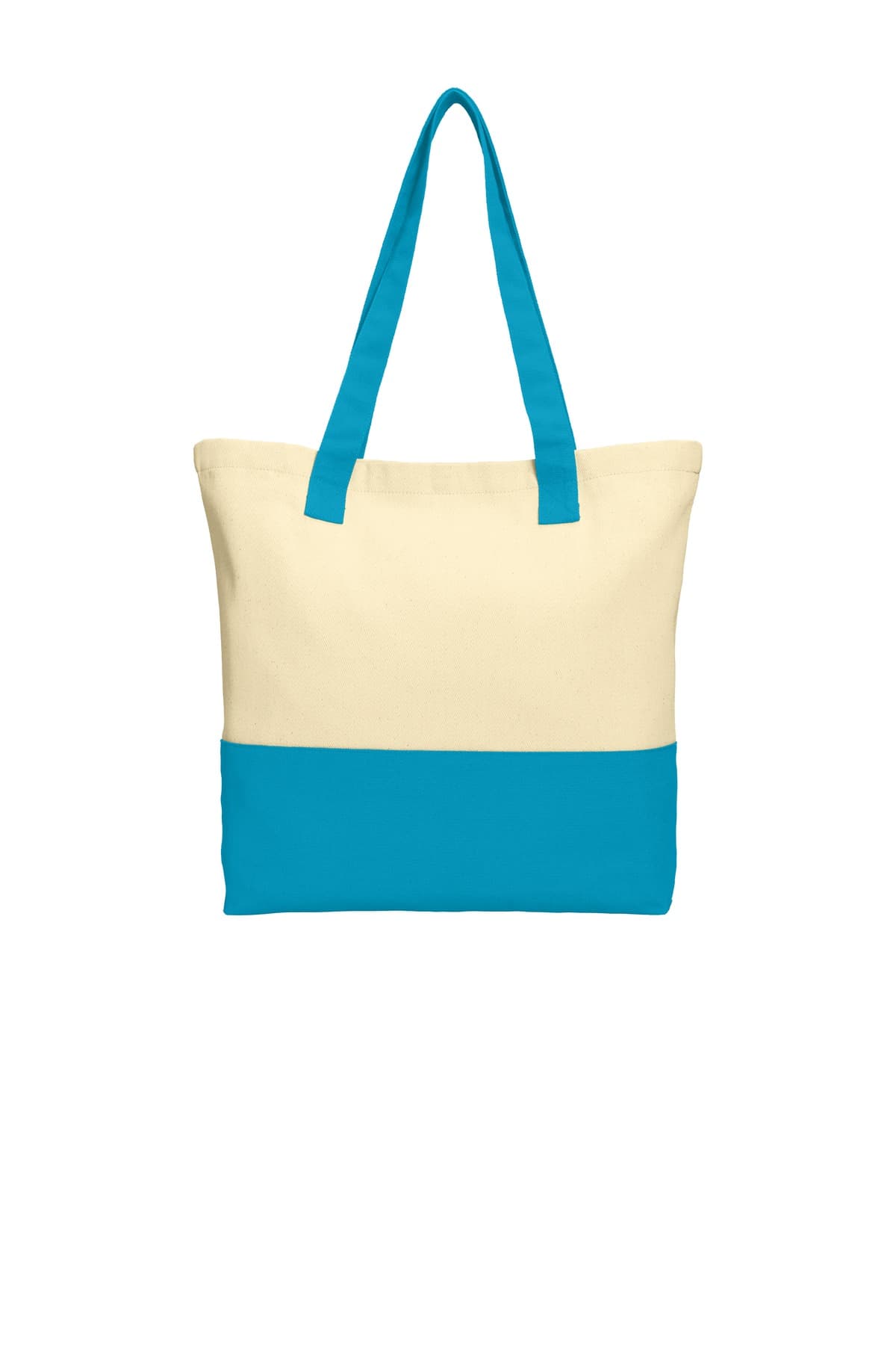 Port Authority BG414 in Natural/ Turquoise β custom apparel by Jam 4 Apparel