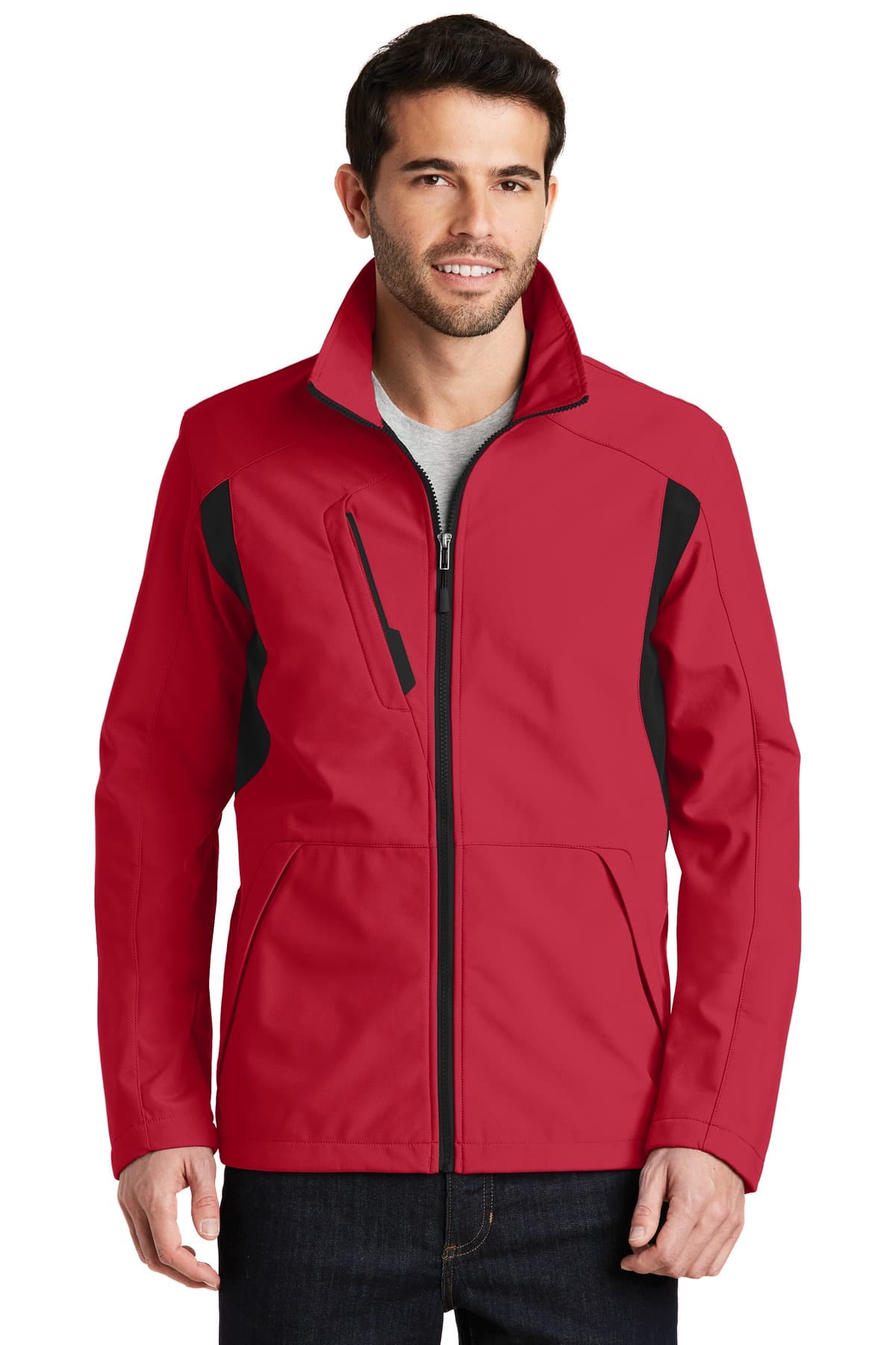Port Authority J336 in Rich Red/ Black — custom apparel by Jam 4 Apparel