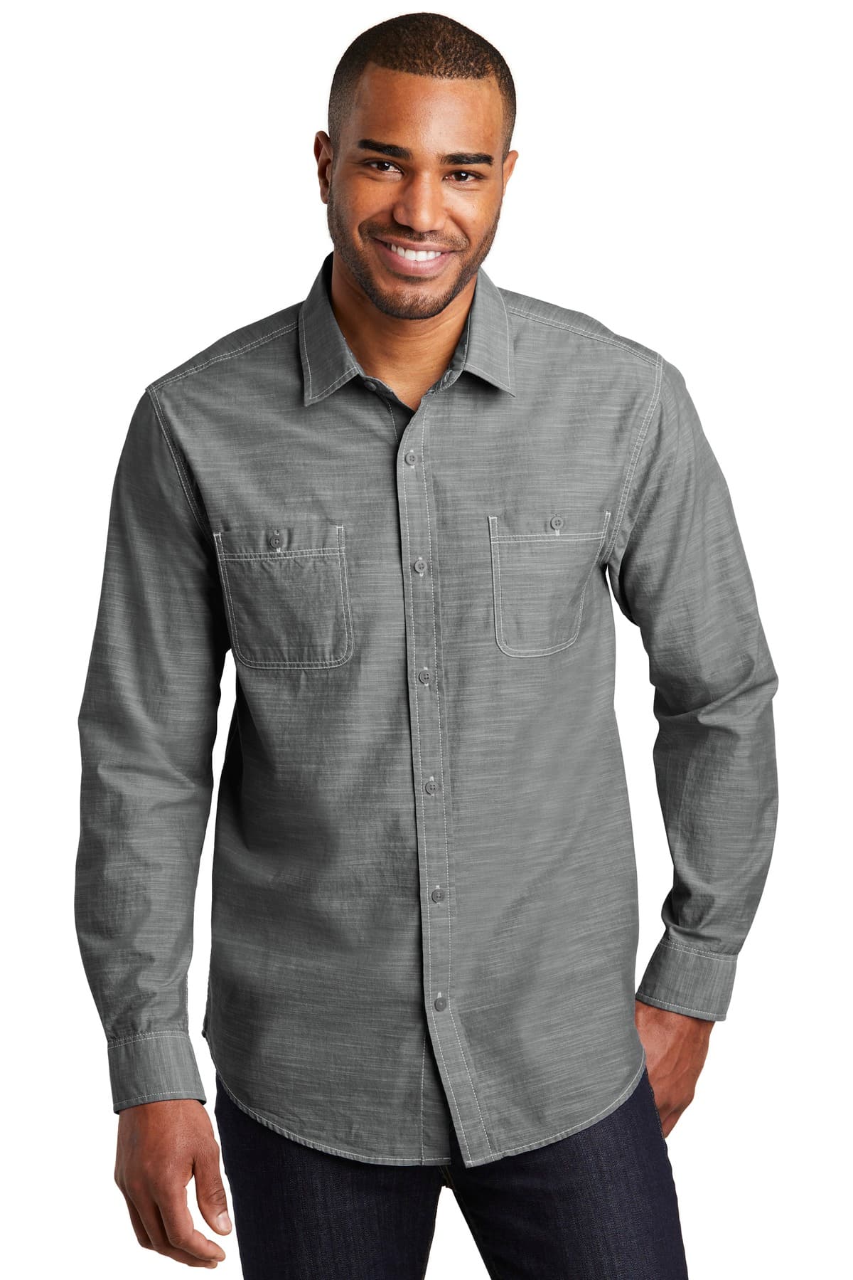 Port Authority W380 in Grey — custom apparel by Jam 4 Apparel