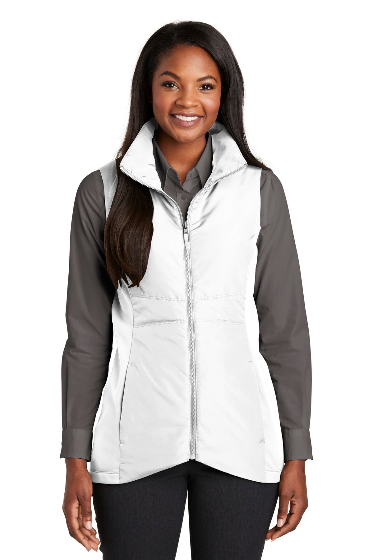 Port Authority L903 in White β custom apparel by Jam 4 Apparel