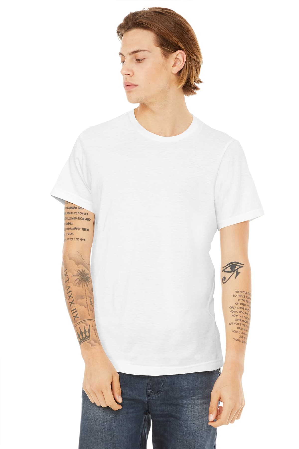 Bella + Canvas BC3650 in White — custom apparel by Jam 4 Apparel