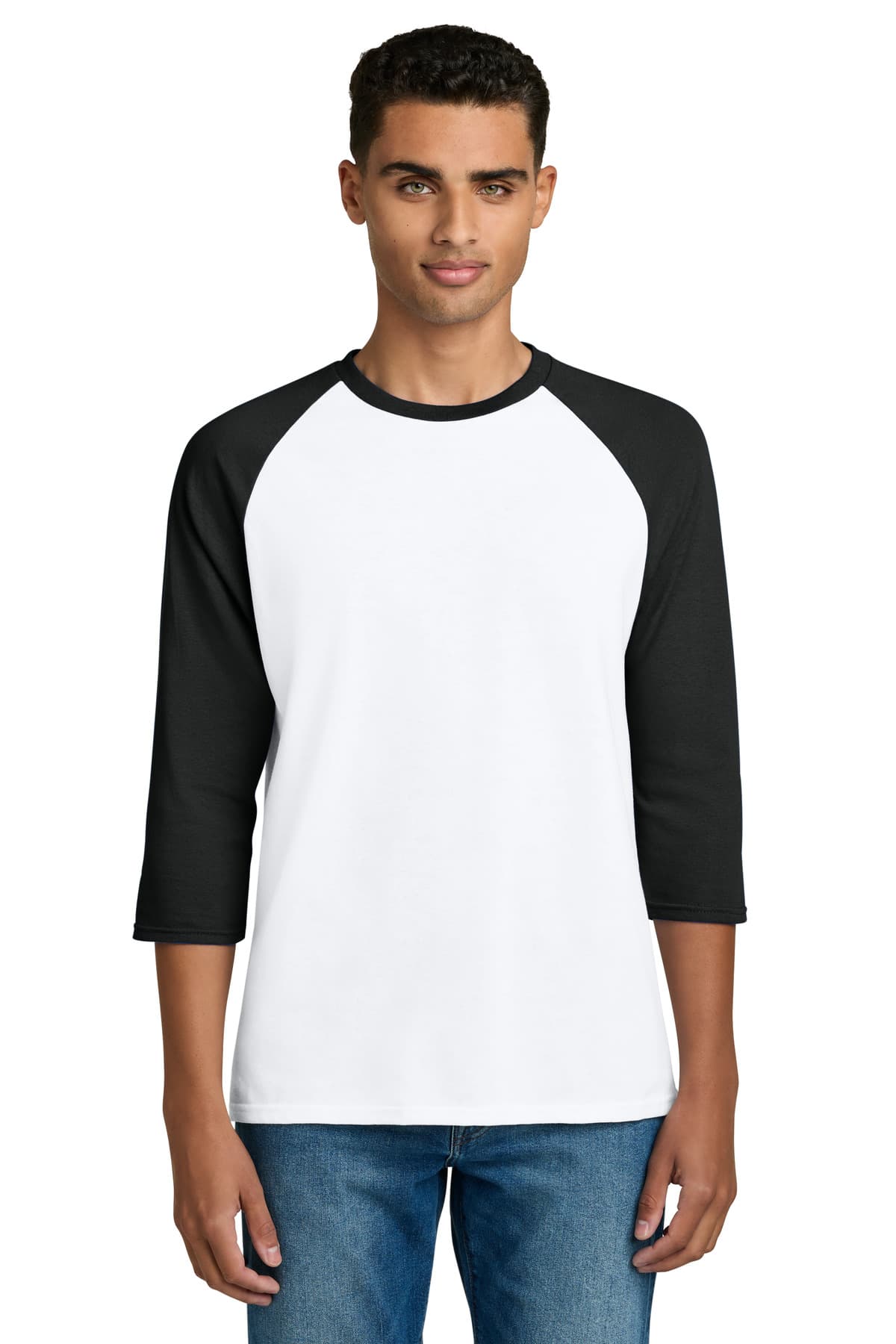 Gildan 5700 in White/ Black β custom apparel by Jam 4 Apparel