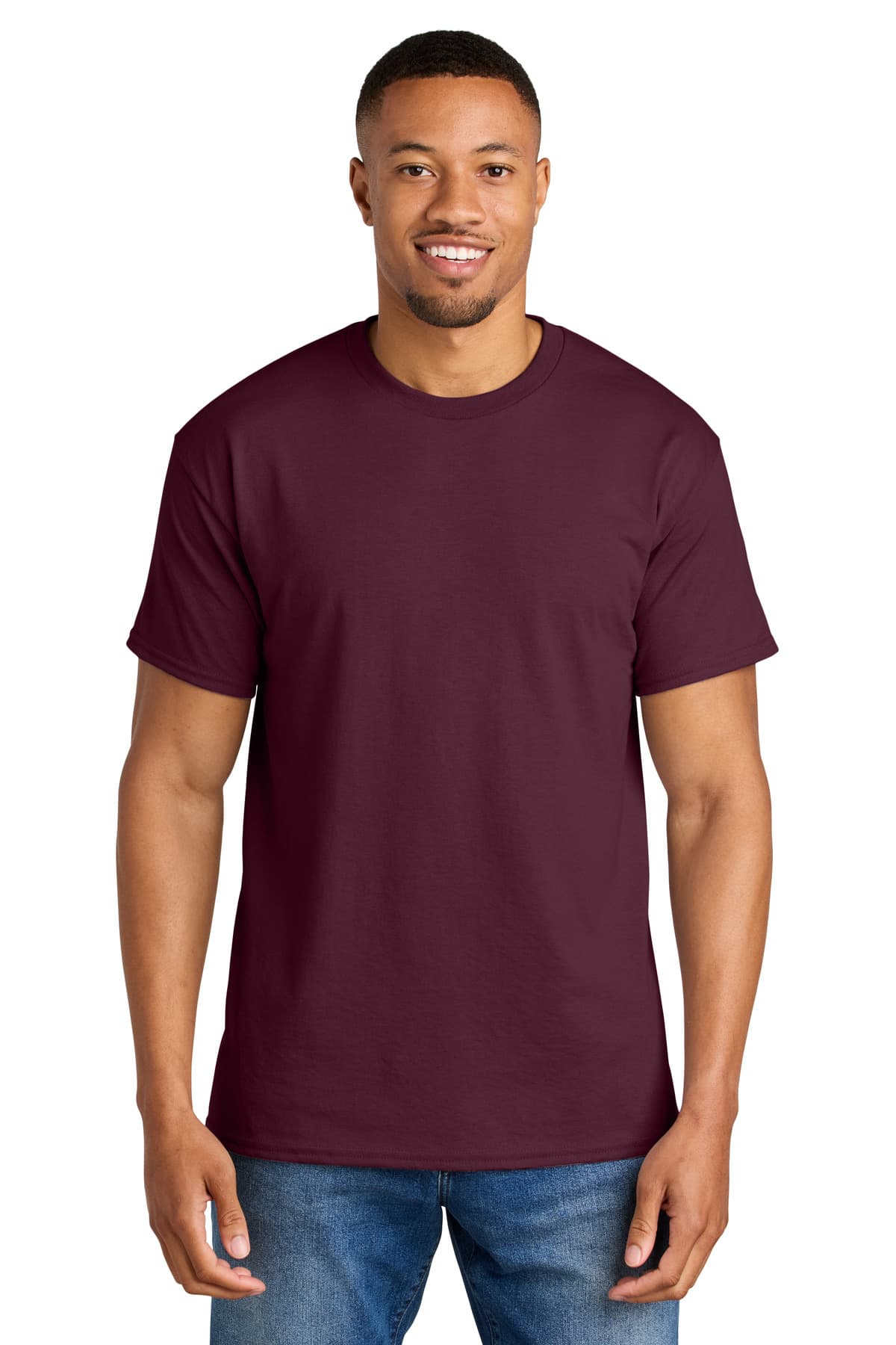 Gildan 8000 in Maroon — custom apparel by Jam 4 Apparel