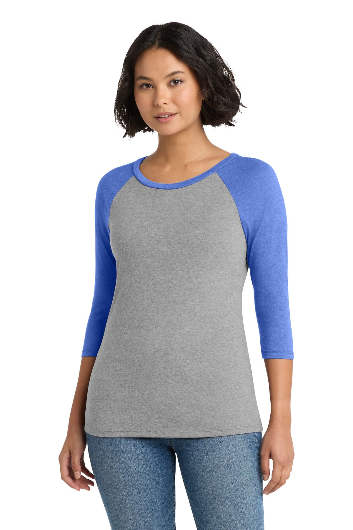District DM136L in Royal Frost/ Grey Frost — custom apparel by Jam 4 Apparel