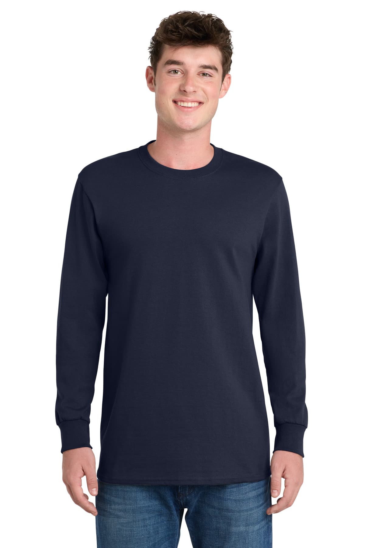 Port & Co PC61LST in Deep Navy β custom apparel by Jam 4 Apparel