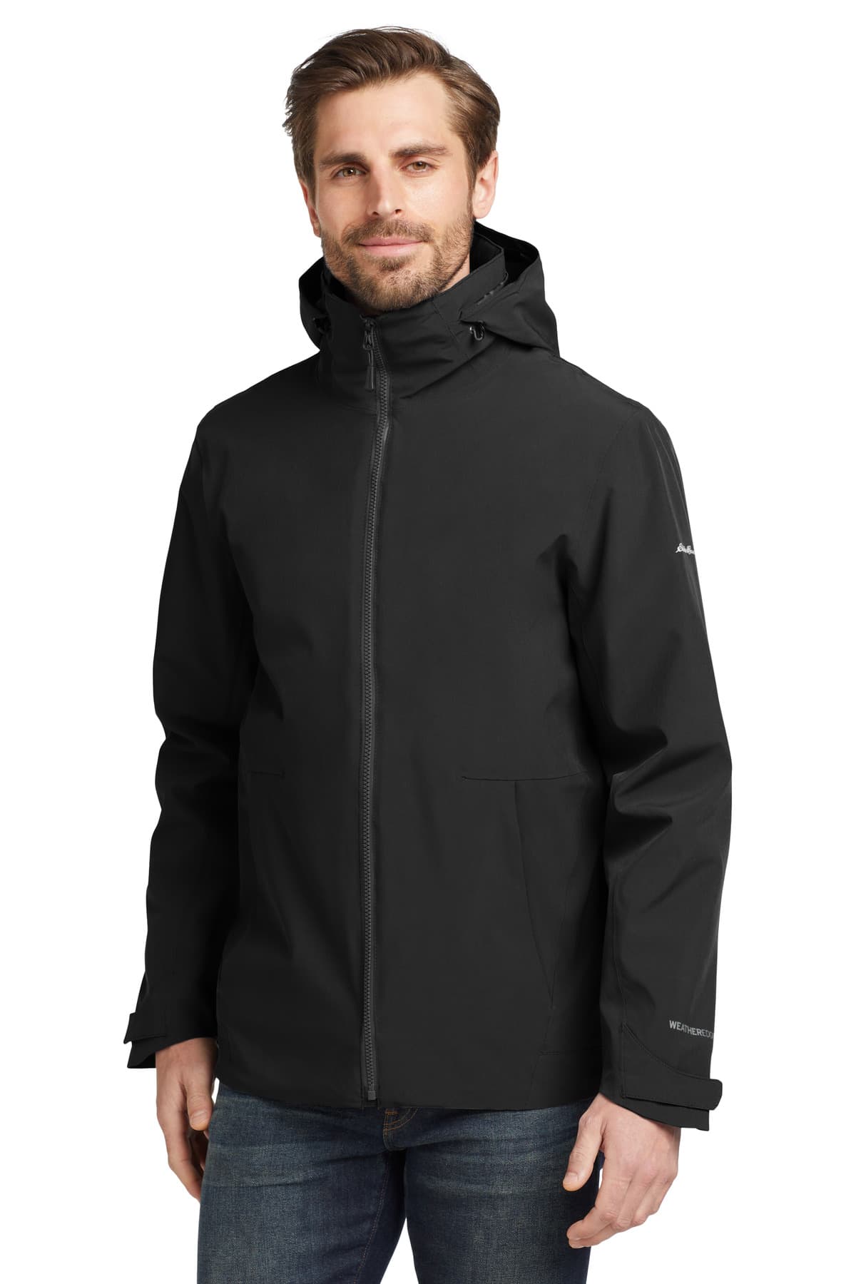 Eddie Bauer EB656 in Black/ Storm Grey β custom apparel by Jam 4 Apparel