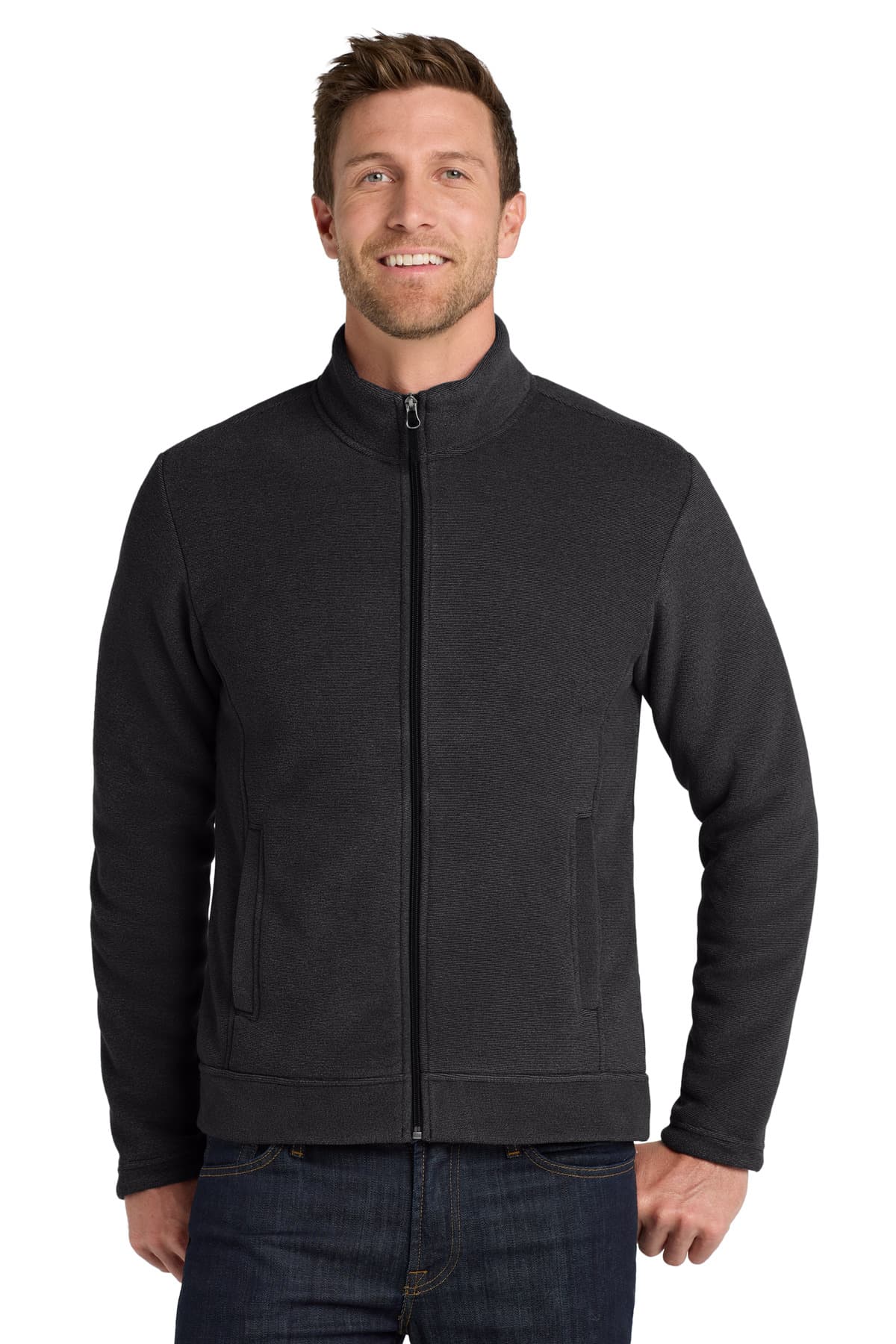 Port Authority F211 in Graphite/ Deep Black β custom apparel by Jam 4 Apparel