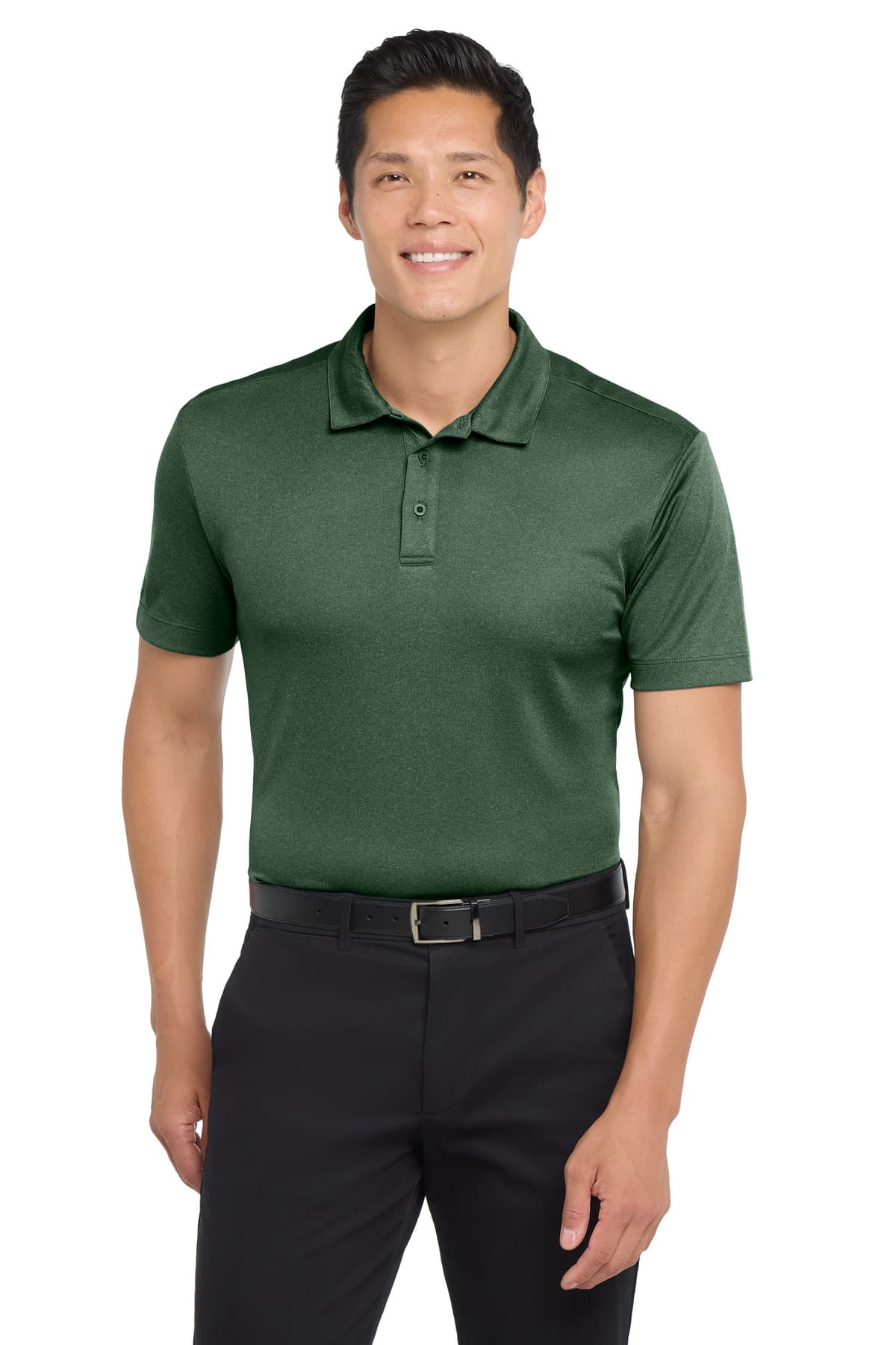 Port Authority K542 in Green Glen Heather β custom apparel by Jam 4 Apparel