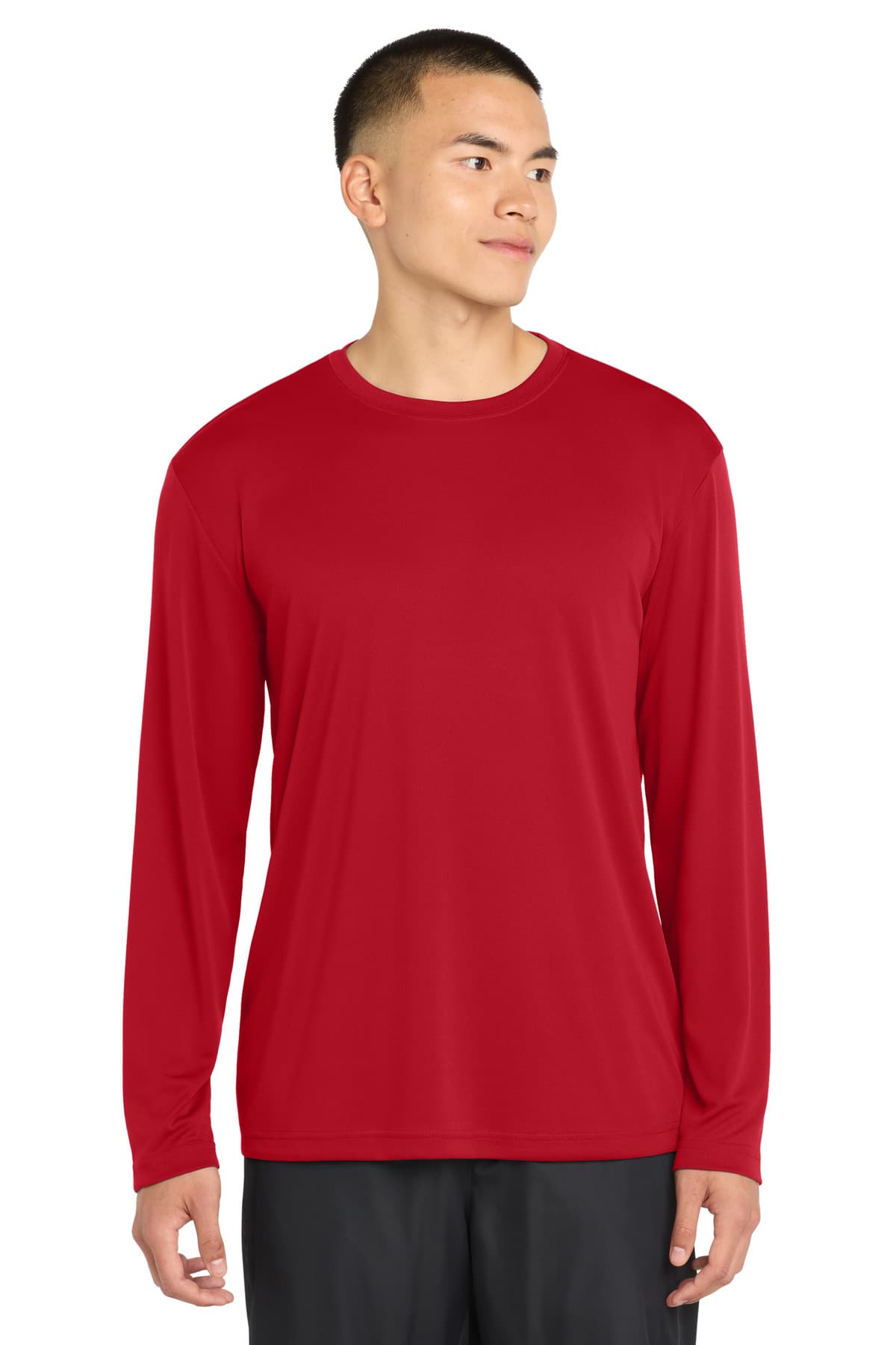 Sport-Tek TST350LS in True Red β custom apparel by Jam 4 Apparel