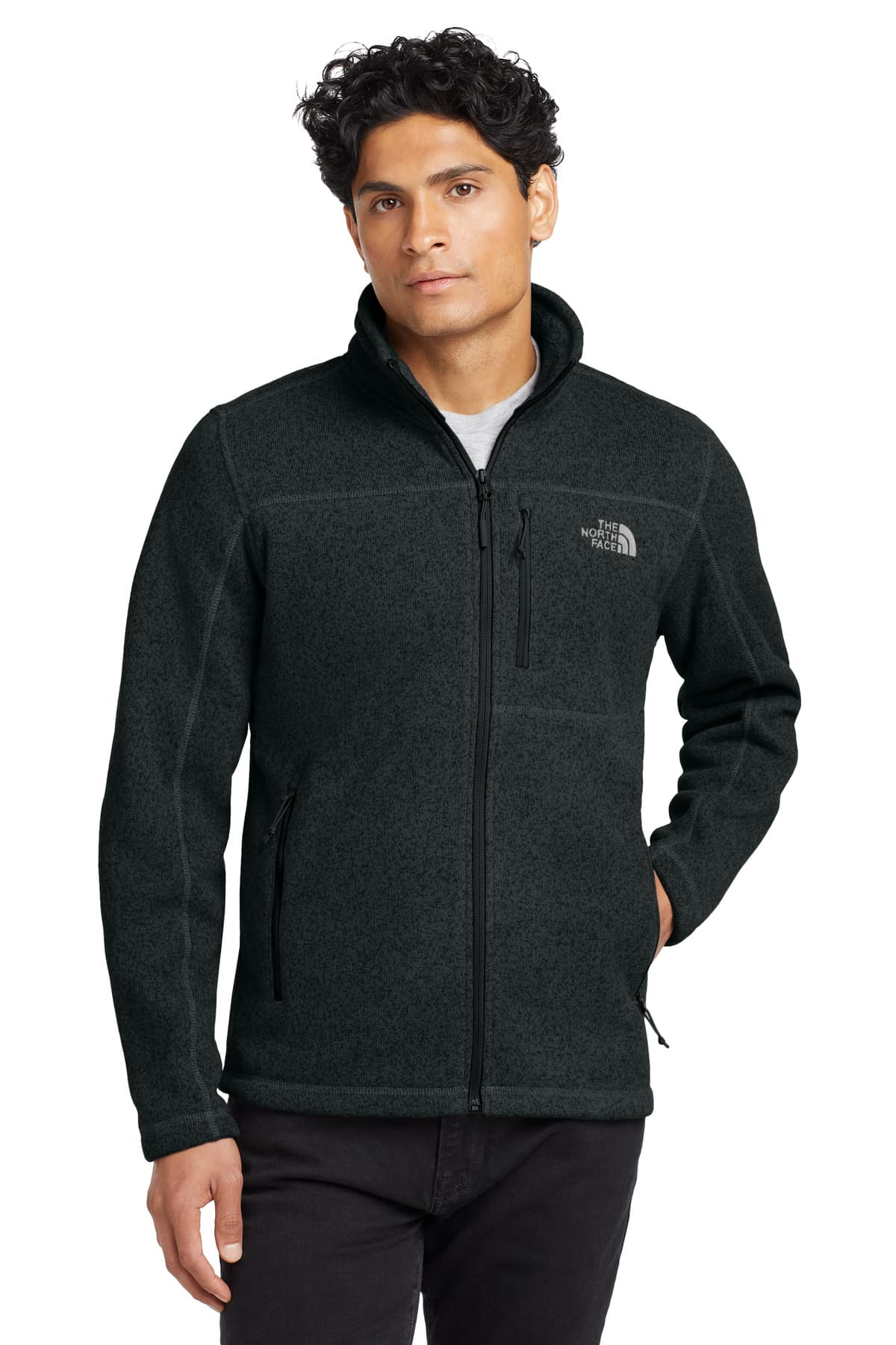 The North Face NF0A3LH7 in TNF Black Heather β custom apparel by Jam 4 Apparel