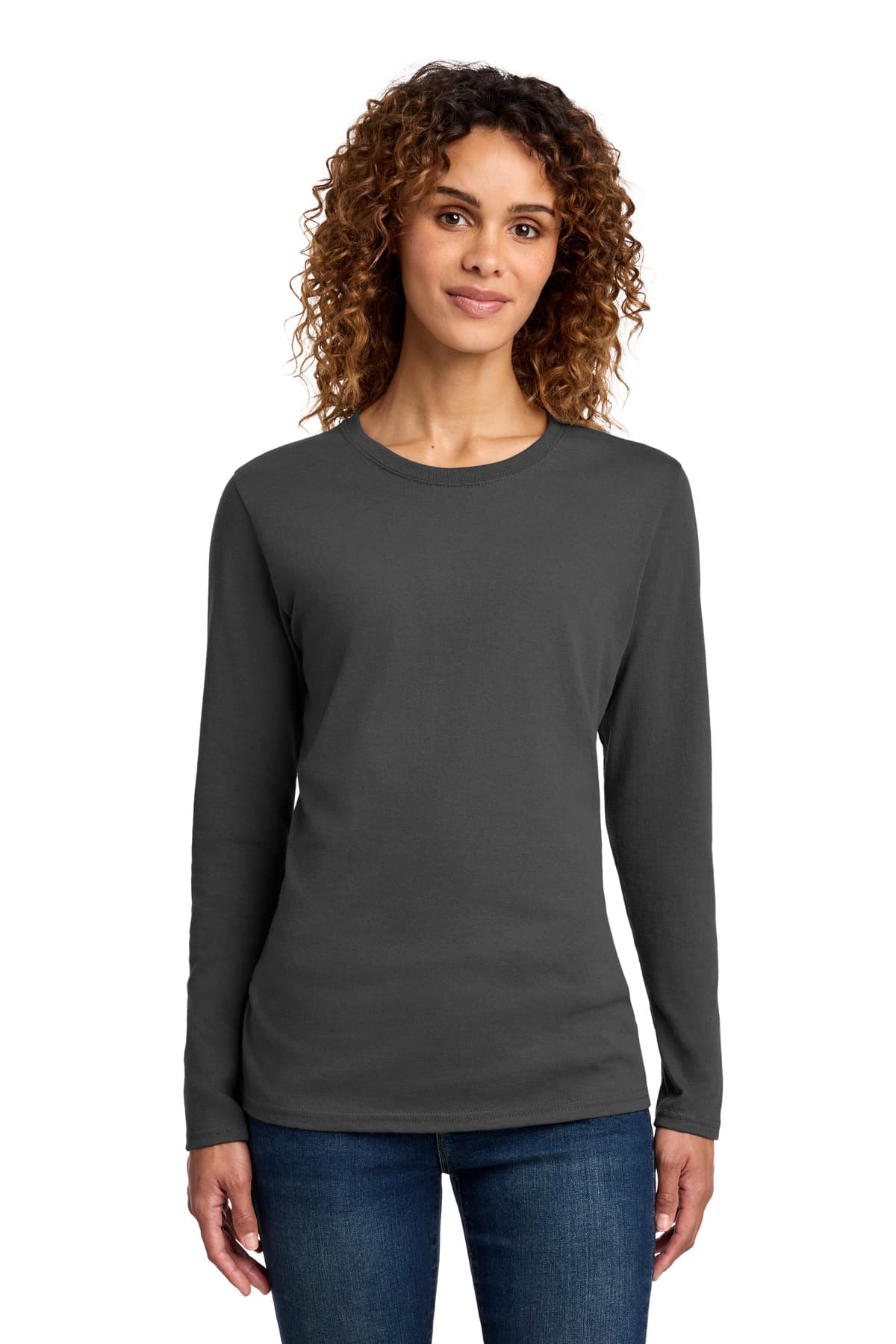 Port & Co LPC54LS in Charcoal — custom apparel by Jam 4 Apparel