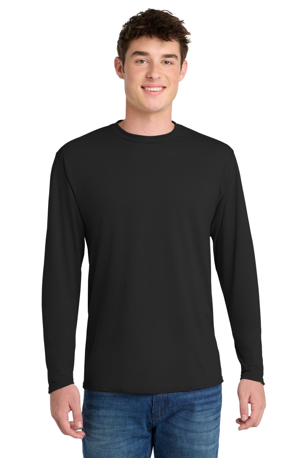 Port & Co PC381LS in Jet Black β custom apparel by Jam 4 Apparel