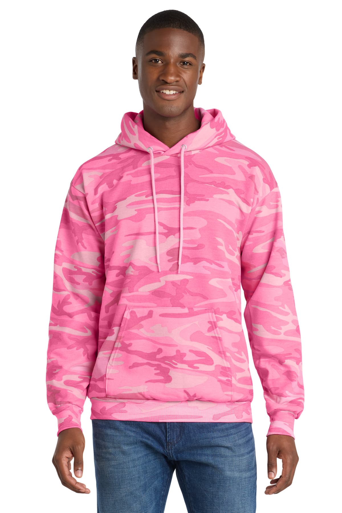 Port & Co PC78HC in Pink Camo β custom apparel by Jam 4 Apparel