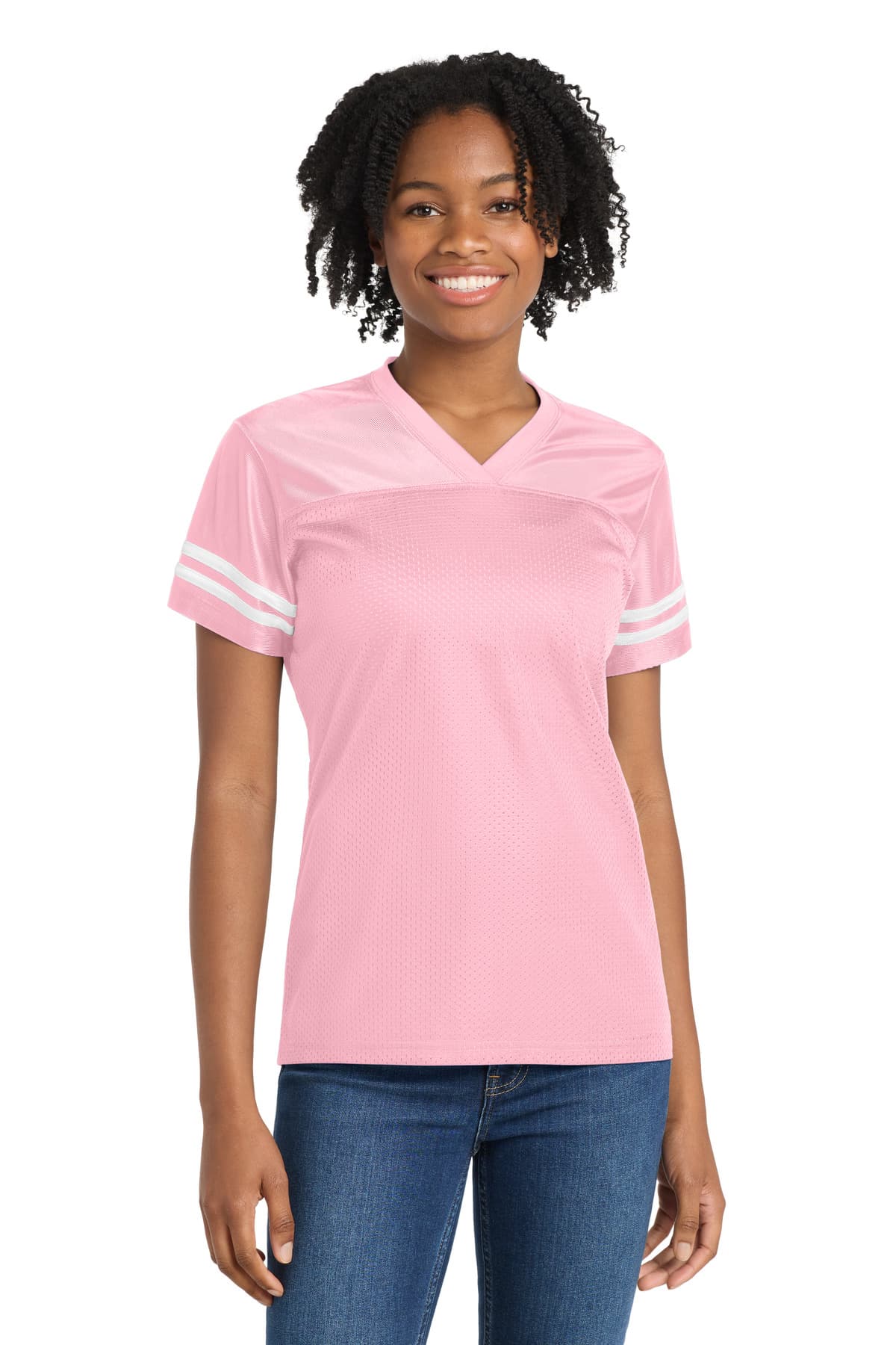 Sport-Tek LST307 in Light Pink/ White β custom apparel by Jam 4 Apparel