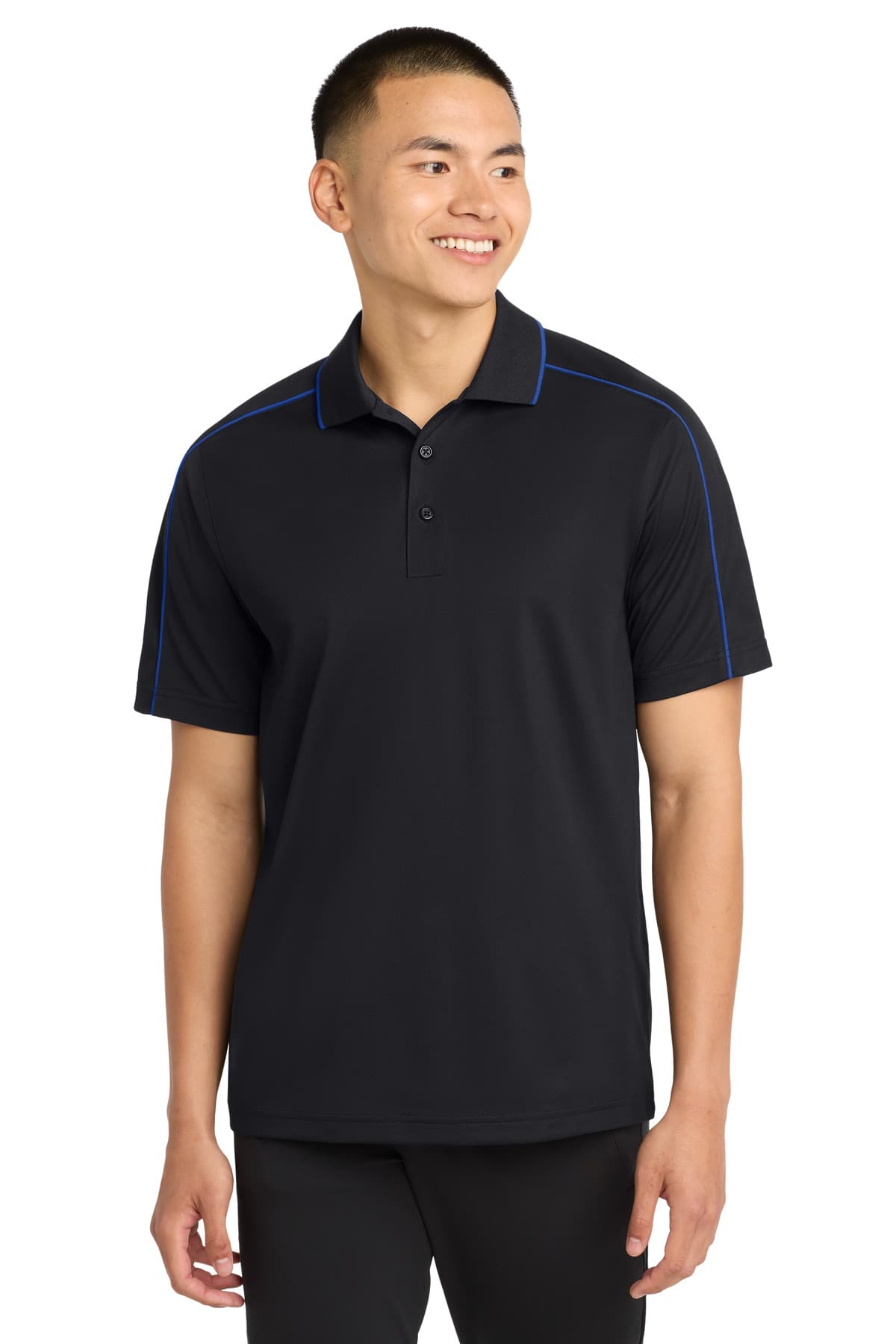 Sport-Tek ST653 in Black/ True Royal — custom apparel by Jam 4 Apparel