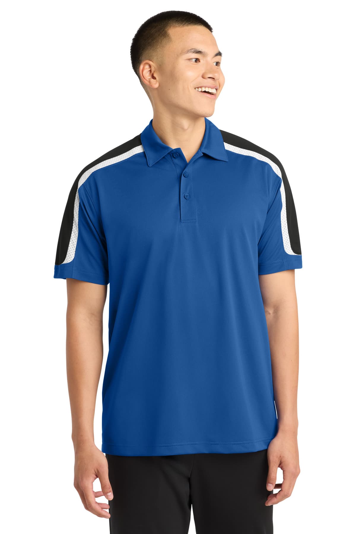 Sport-Tek ST658 in True Royal/ Black/ White — custom apparel by Jam 4 Apparel