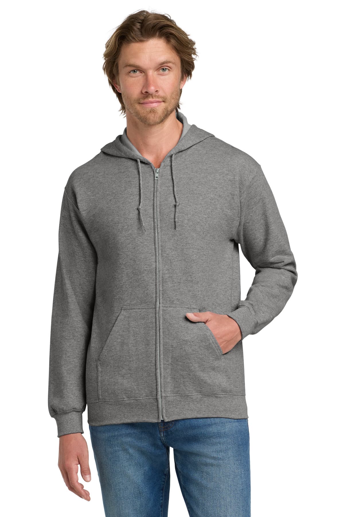 Gildan 18600 in Graphite Heather β custom apparel by Jam 4 Apparel