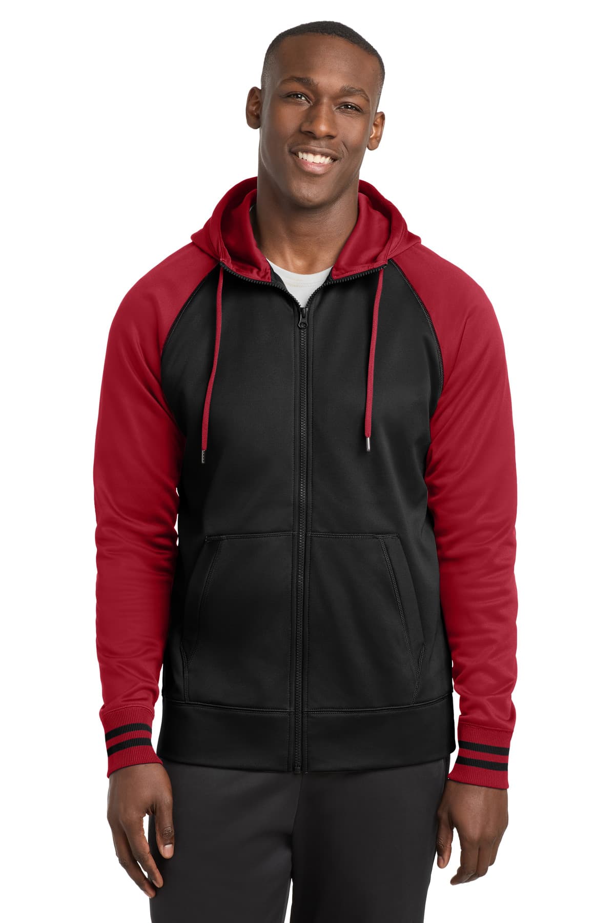 Sport-Tek ST236 in Black/ Deep Red β custom apparel by Jam 4 Apparel