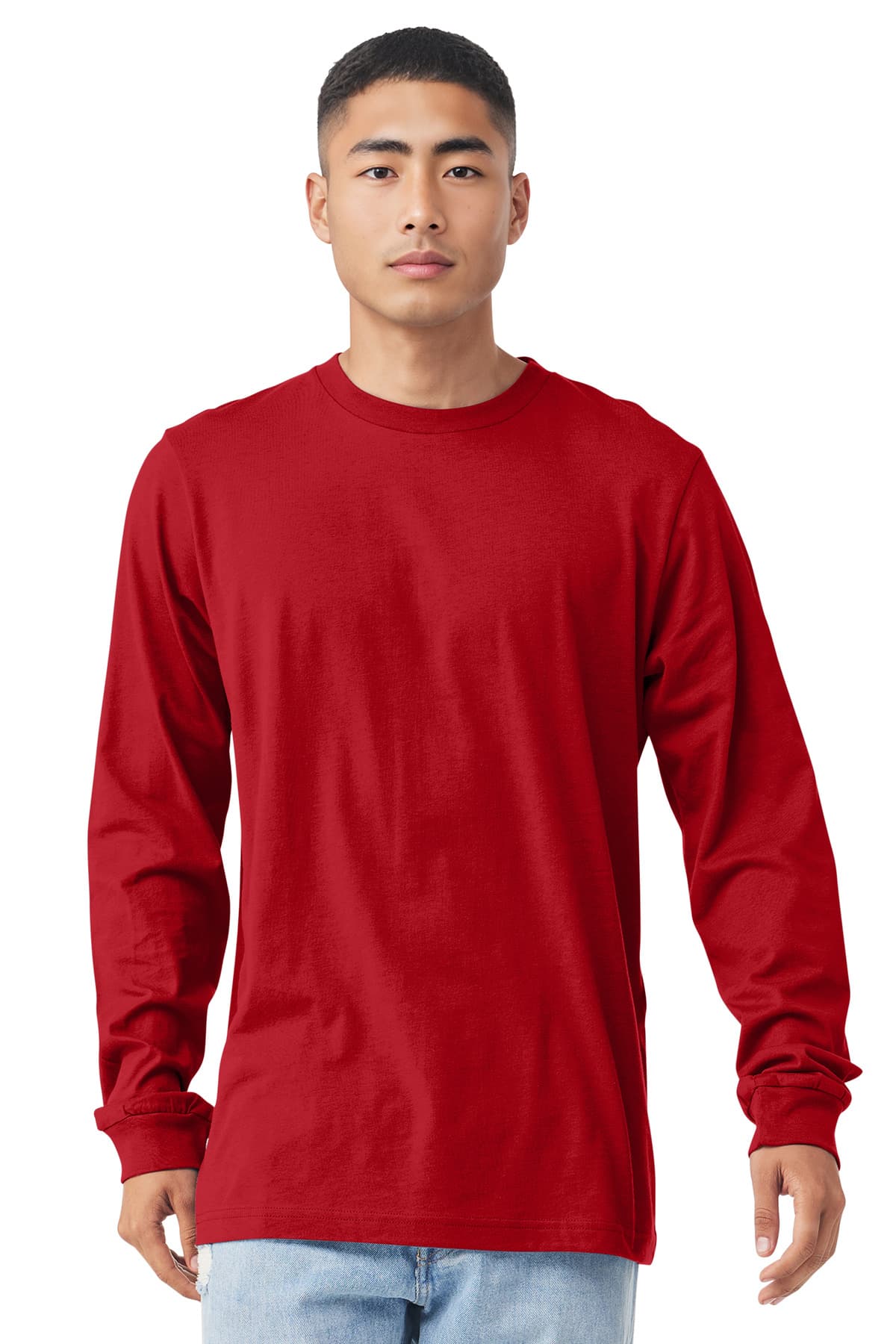 Bella + Canvas BC3501 in Red β custom apparel by Jam 4 Apparel