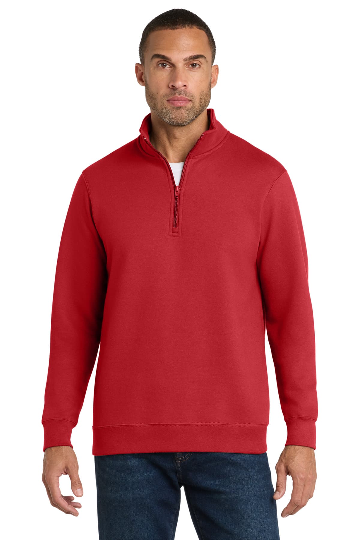 Port & Co PC850Q in Bright Red — custom apparel by Jam 4 Apparel
