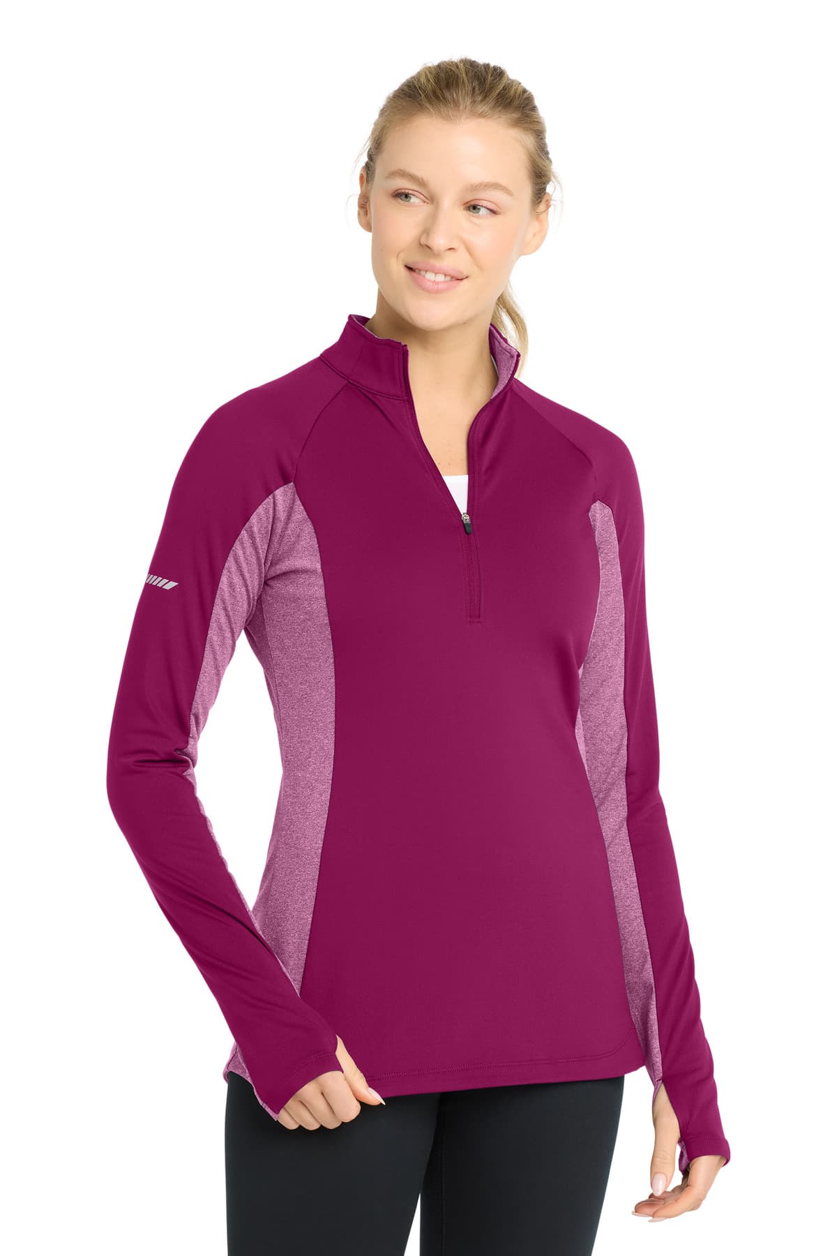 Sport-Tek LST854 in Pink Rush/ Pink Rush Heather β custom apparel by Jam 4 Apparel