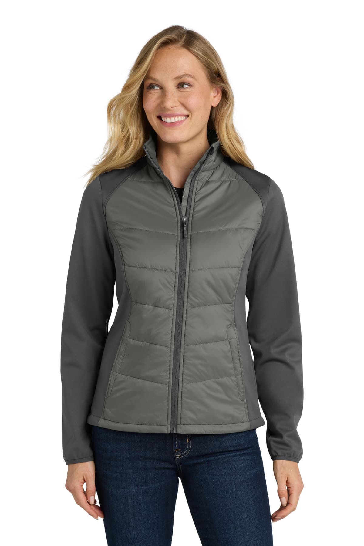 Port Authority L787 in Smoke Grey/ Grey Steel — custom apparel by Jam 4 Apparel