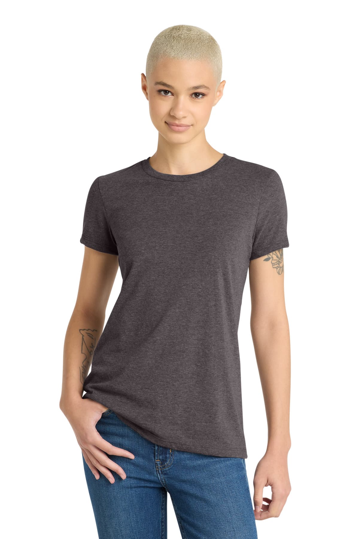 District DT6002 in Heathered Charcoal — custom apparel by Jam 4 Apparel