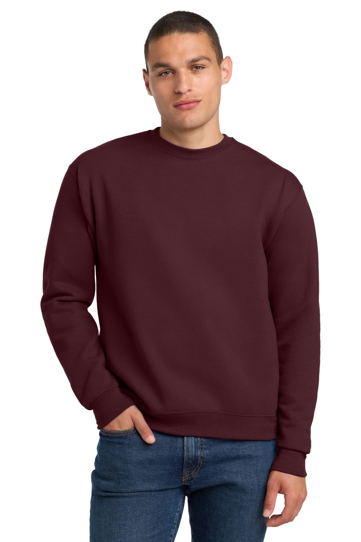 Jerzees 4662M in Maroon — custom apparel by Jam 4 Apparel