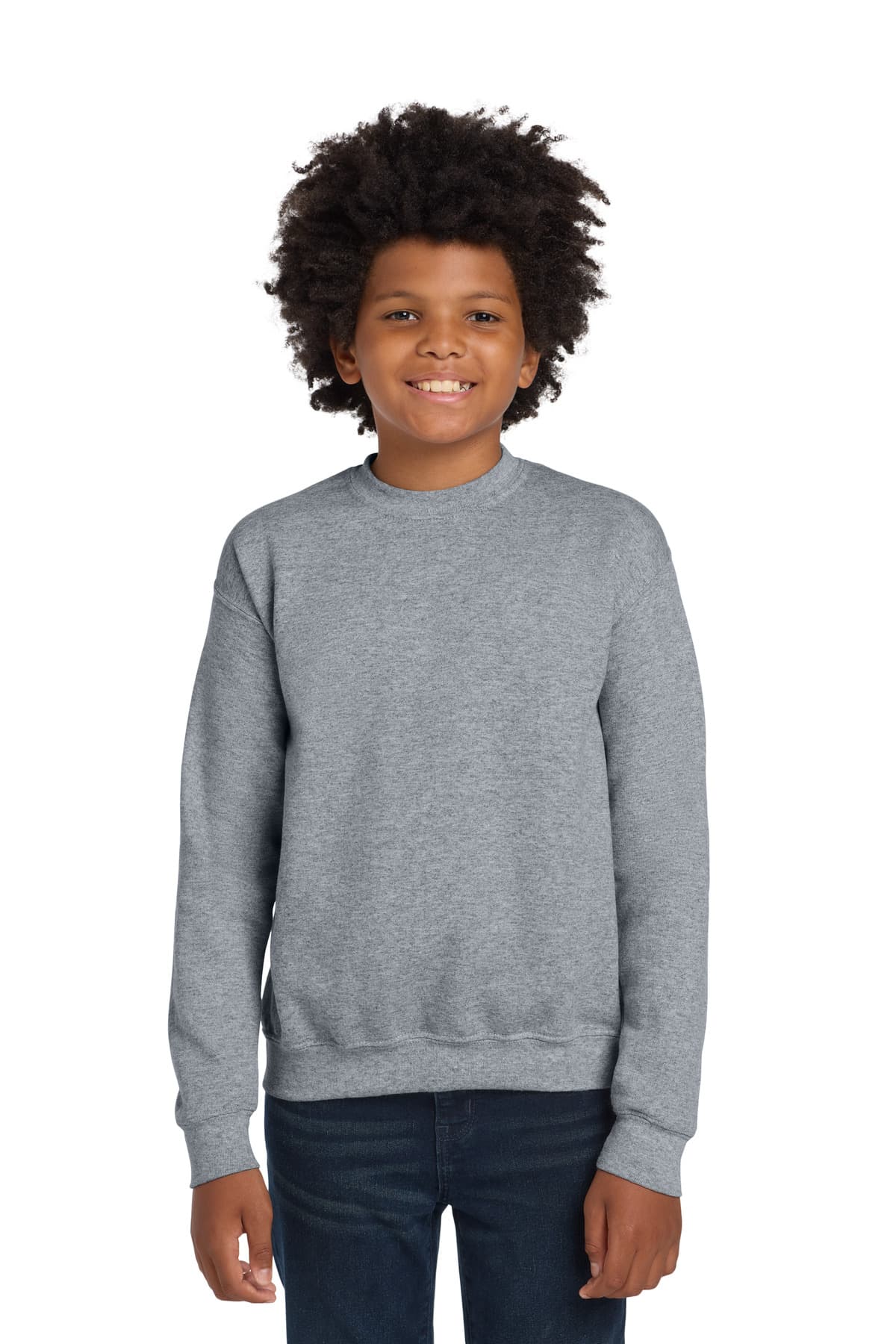 Gildan 18000B in Sport Grey — custom apparel by Jam 4 Apparel