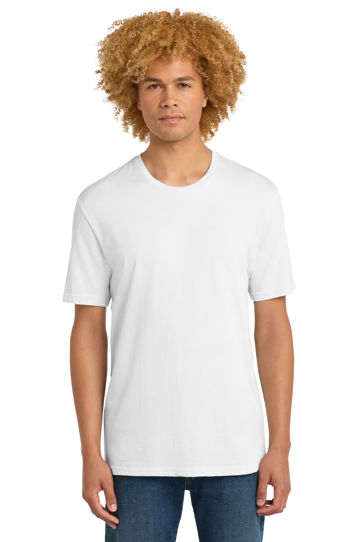 District DT104 in Bright White — custom apparel by Jam 4 Apparel
