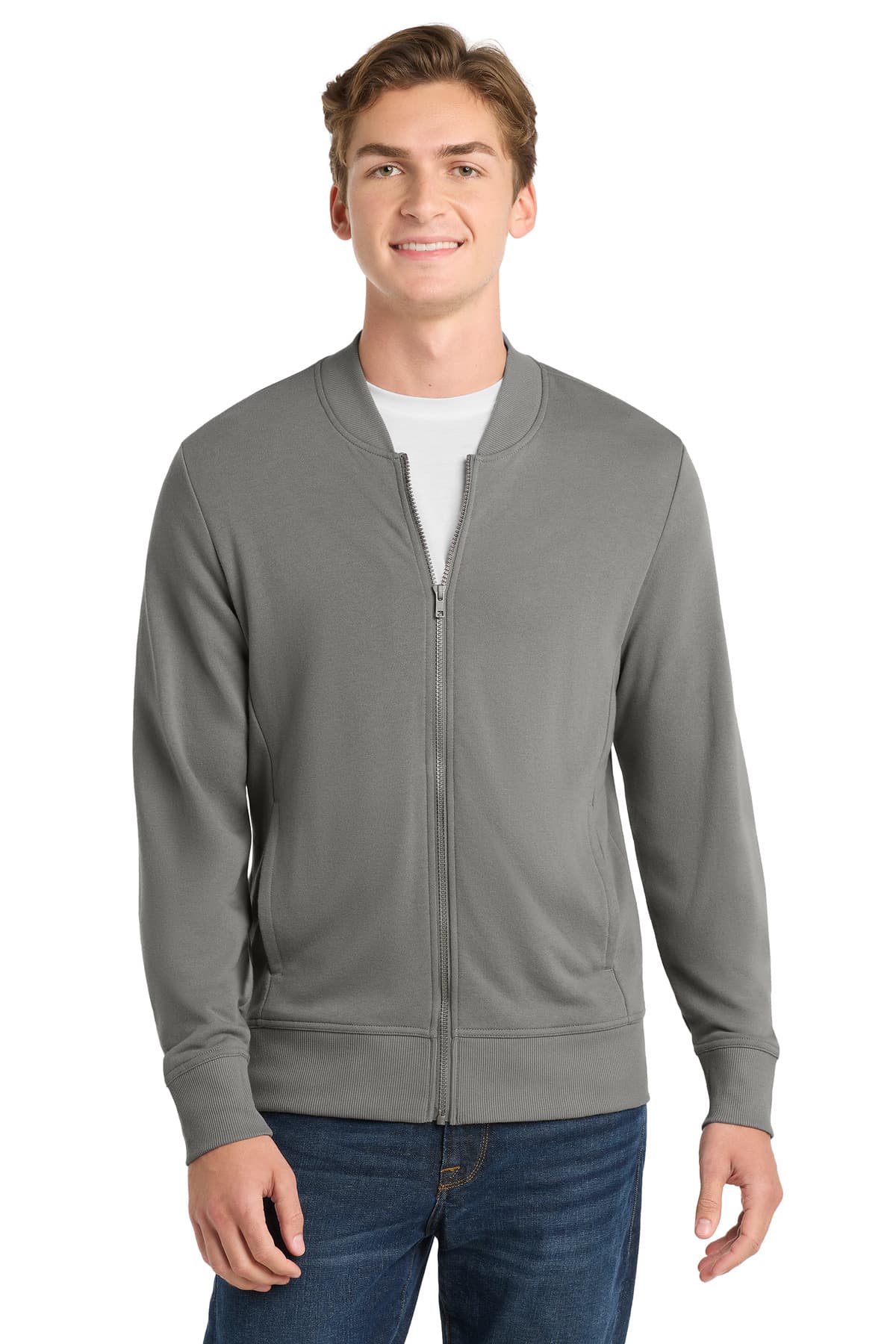 Sport-Tek ST274 in Grey Concrete β custom apparel by Jam 4 Apparel