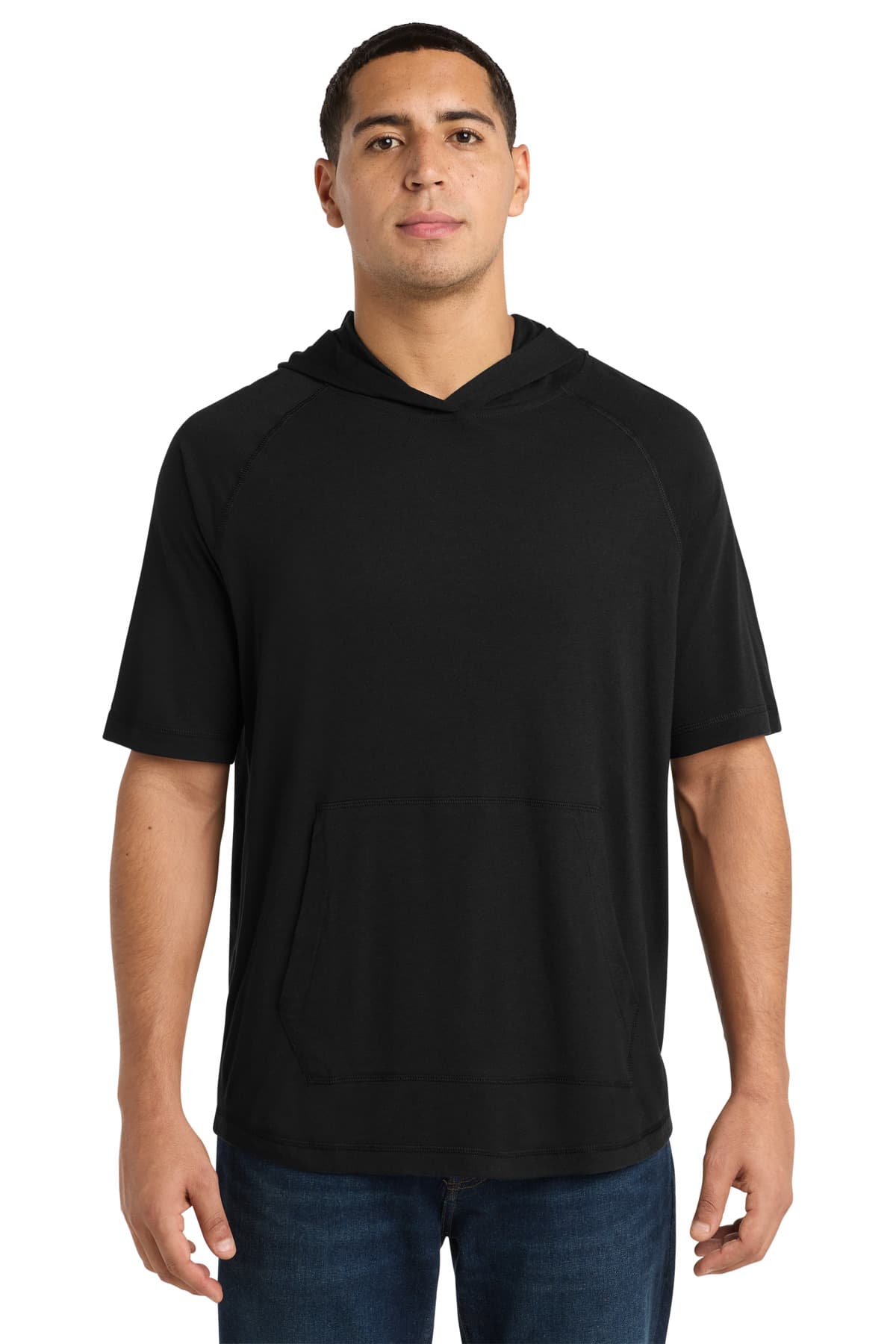 Sport-Tek ST404 in Black Triad Solid — custom apparel by Jam 4 Apparel