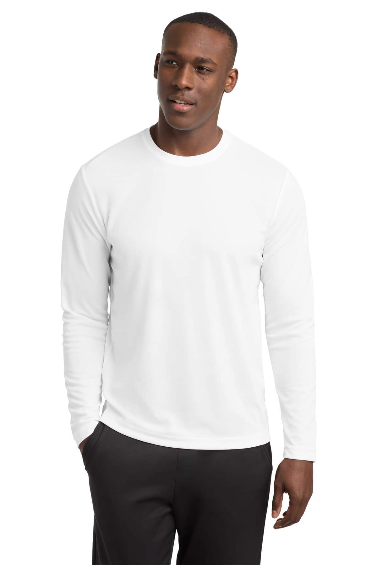 Sport-Tek ST340LS in White — custom apparel by Jam 4 Apparel