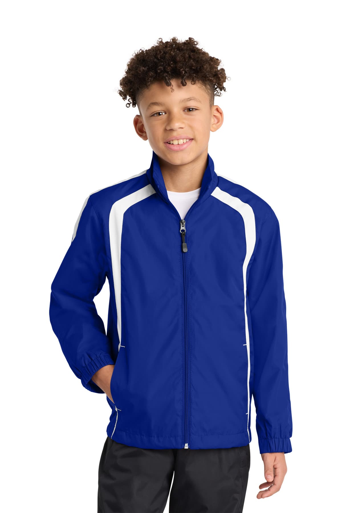 Sport-Tek YST60 in True Royal/ White β custom apparel by Jam 4 Apparel