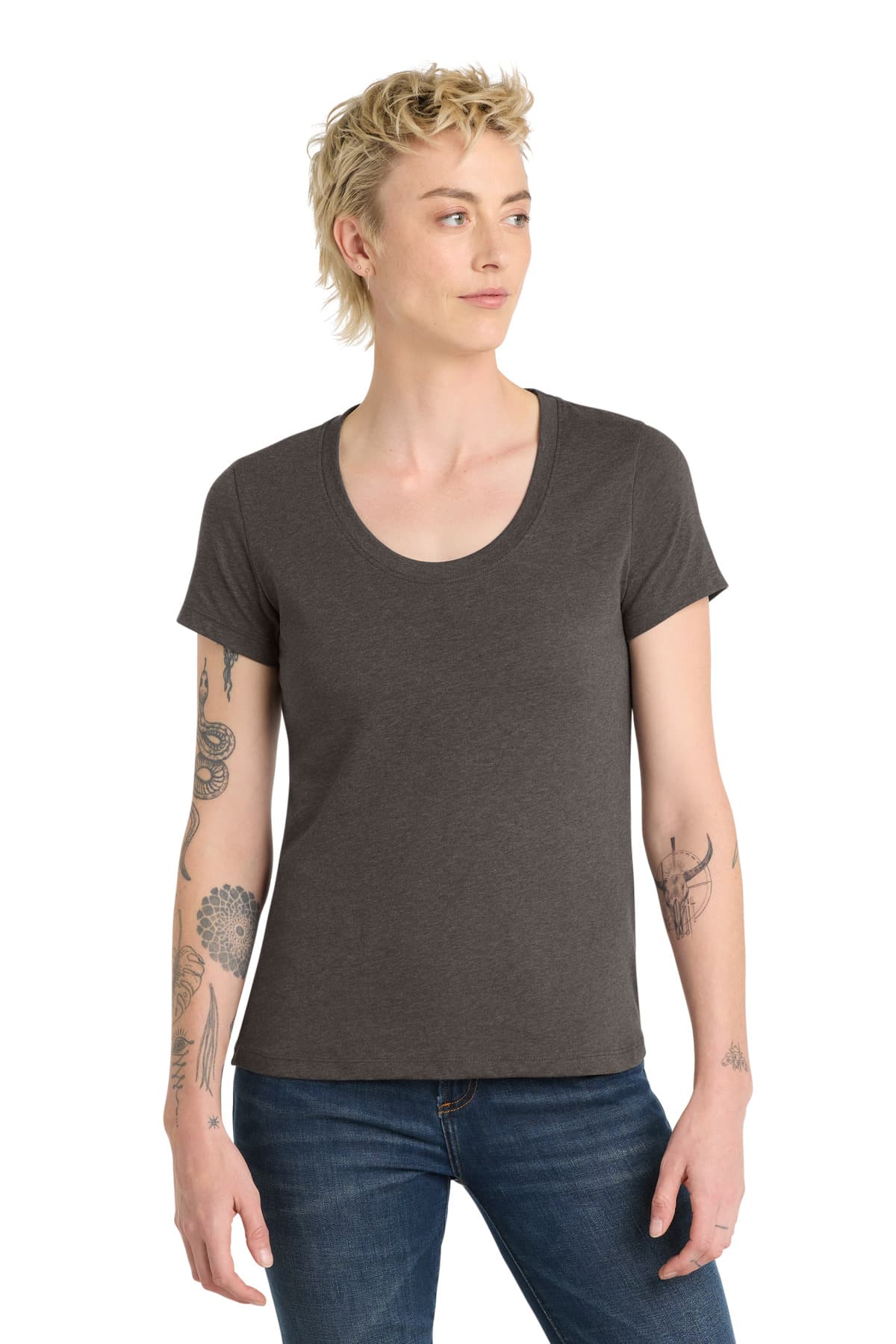 District DT7501 in Heathered Charcoal β custom apparel by Jam 4 Apparel