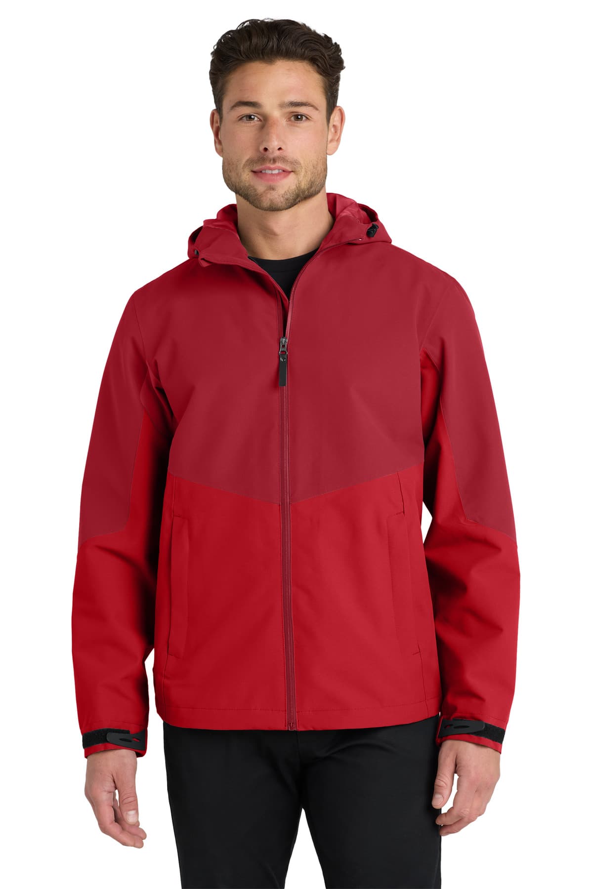 Port Authority J406 in Sangria/ True Red β custom apparel by Jam 4 Apparel