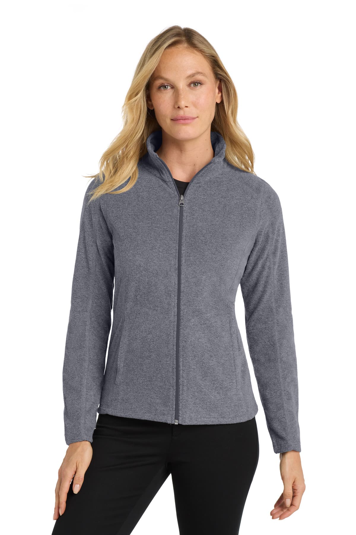 Port Authority L235 in True Navy Heather β custom apparel by Jam 4 Apparel