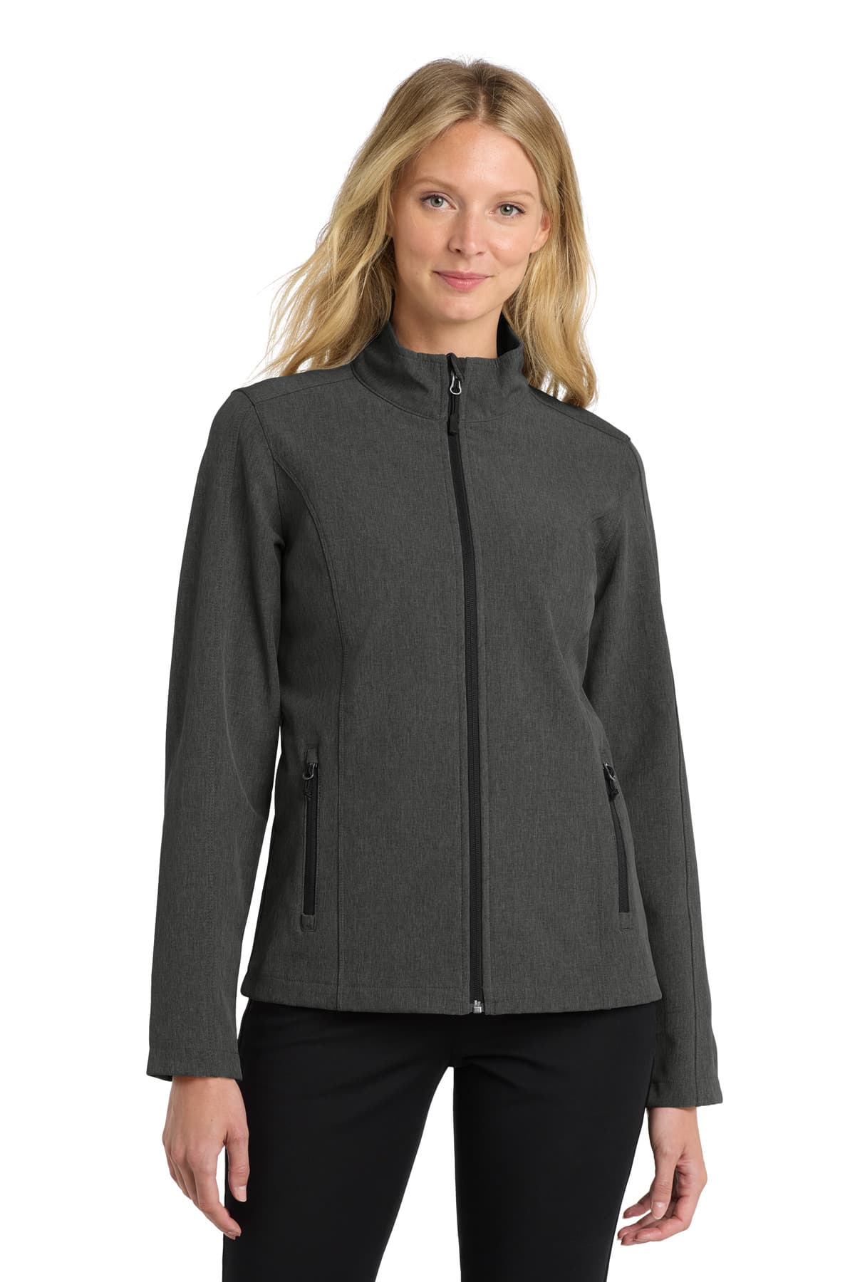 Port Authority L317 in Black Charcoal Heather β custom apparel by Jam 4 Apparel