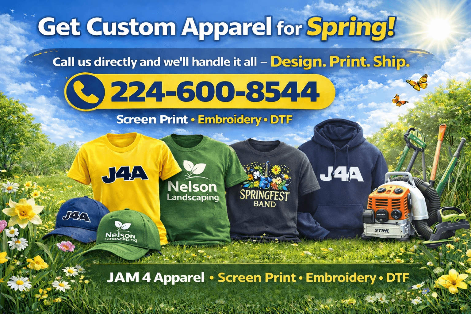Get Custom Apparel for Spring - JAM 4 Apparel